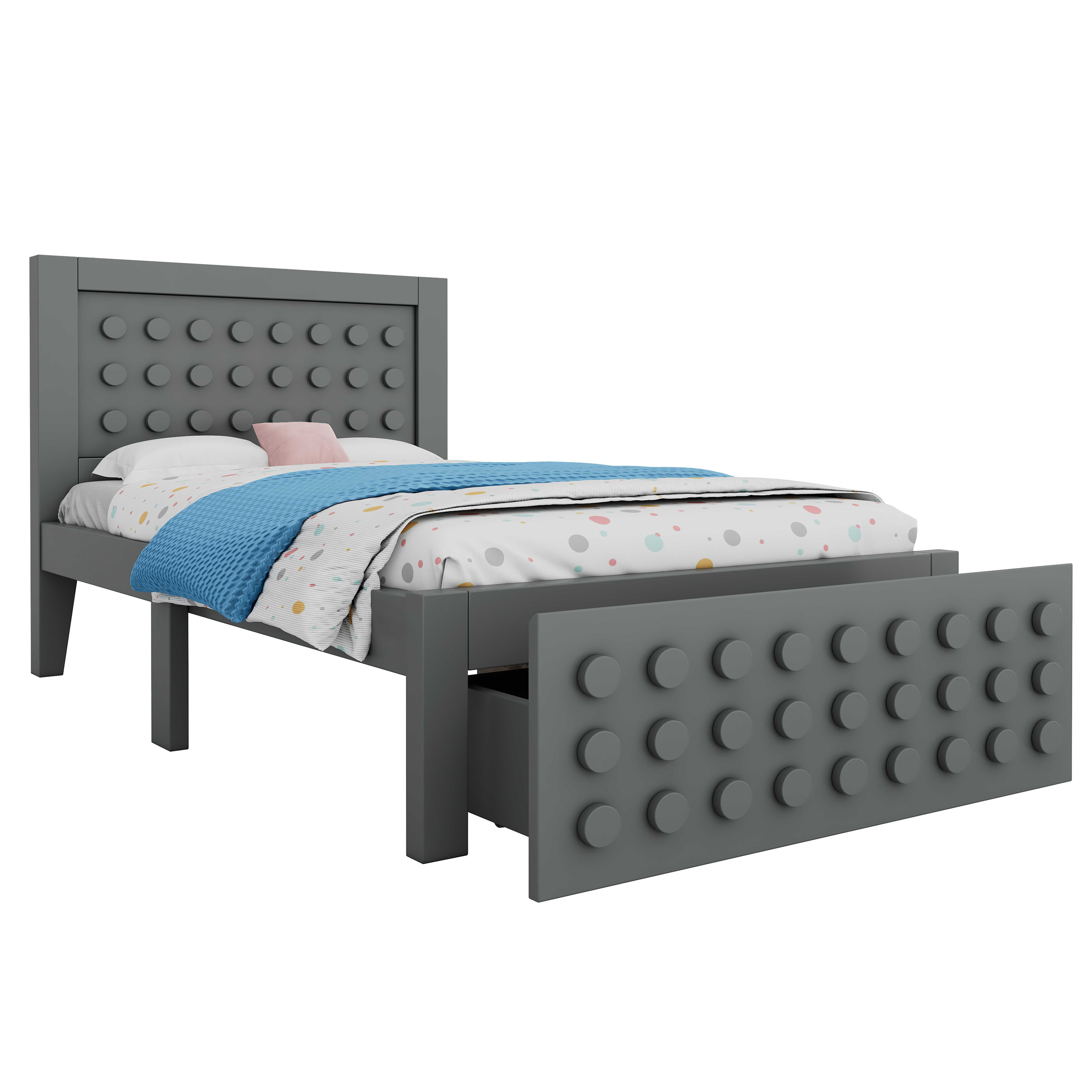 BlingBin Einzelbett Holzbett Kinderbett Jugendbett Massivholz günstig online kaufen