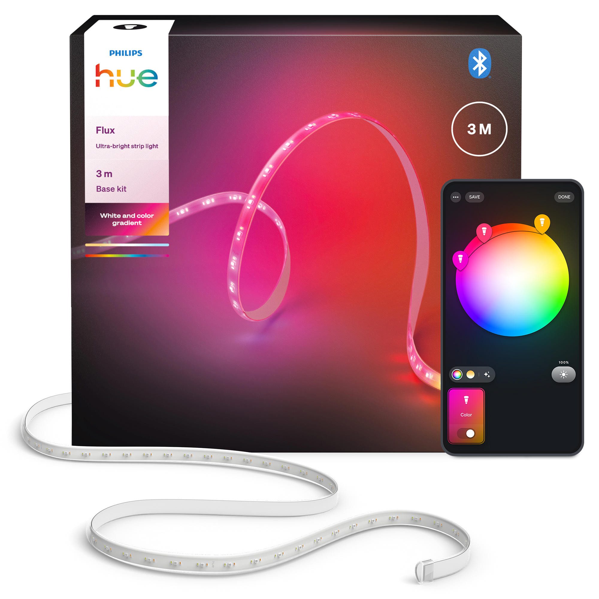 Philips Hue LED-Streifen Flux Ultra Bright Gradient Lightstrip