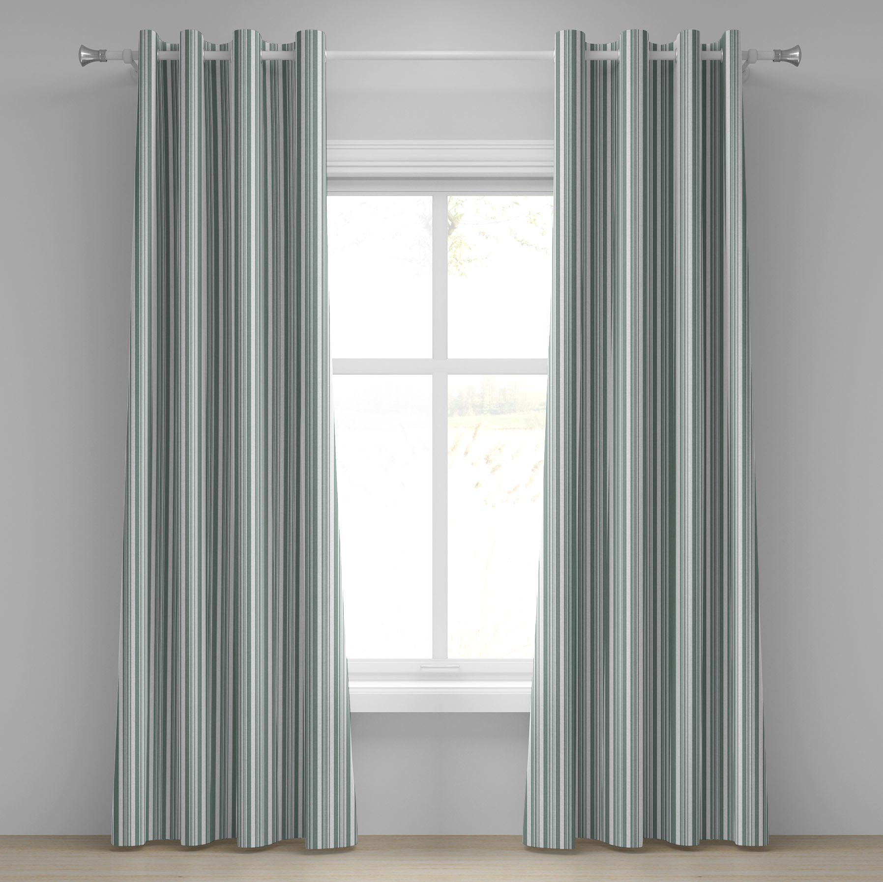 Stipes Gardine Wohnzimmer, 2-Panel-Fenstervorhänge Dekorative Modern Schlafzimmer für Bold und Dünne Abakuhaus,