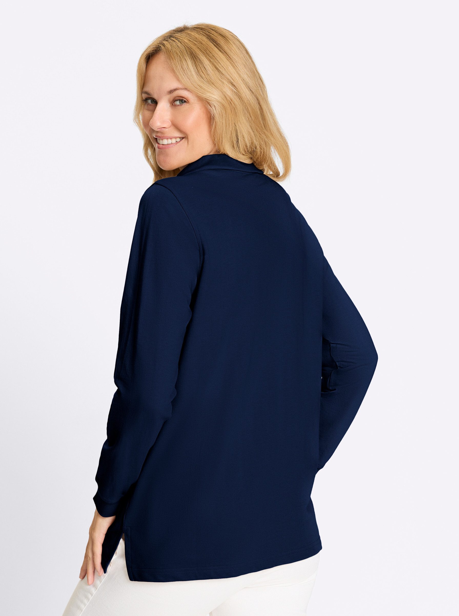 Sieh an! Sweater Long-Sweatshirt Langarm günstig online kaufen