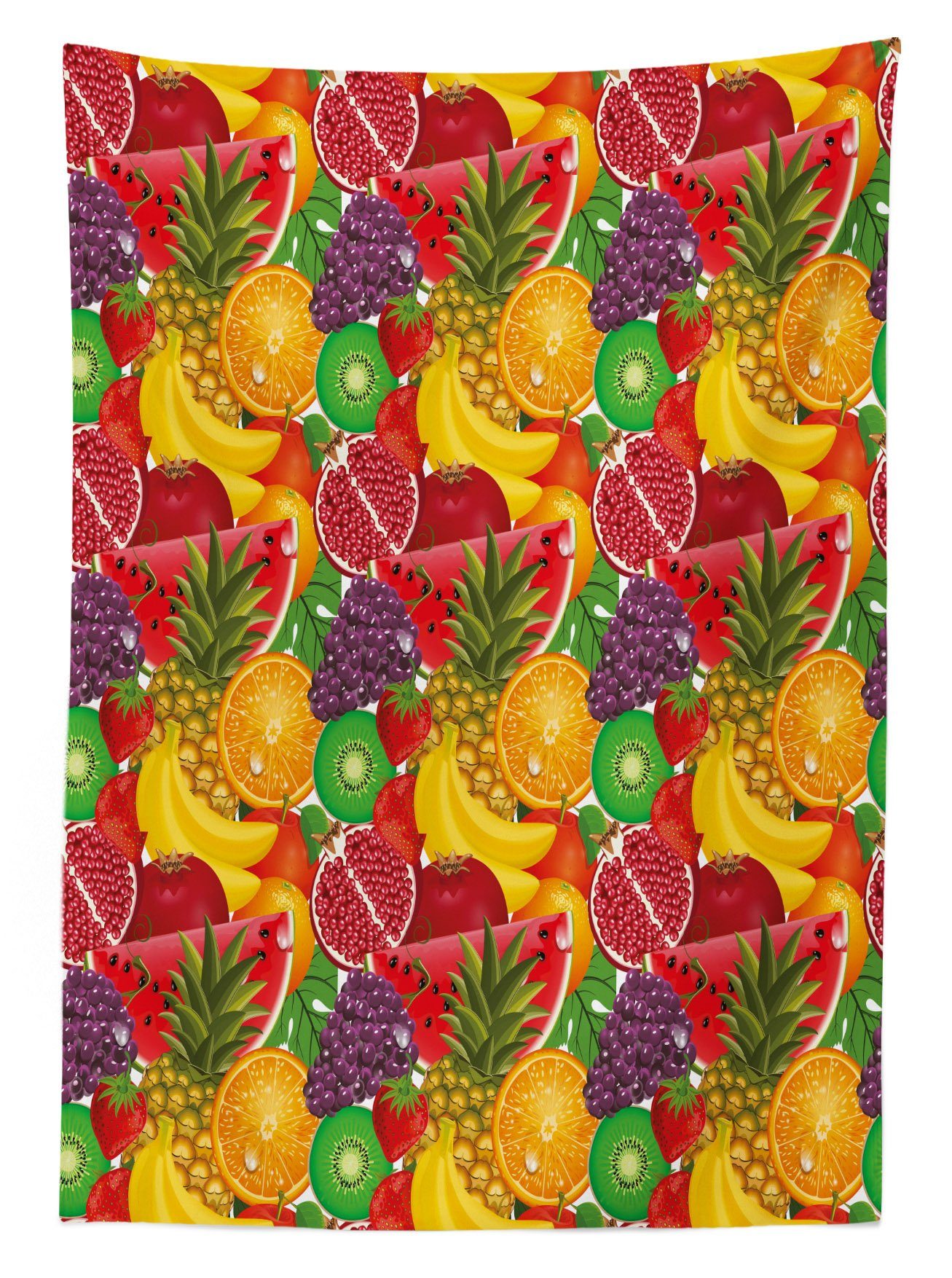 Früchte Tropical Tischdecke Farbfest Bunt den Frische Waschbar Abakuhaus Für geeignet Farben, Bereich Klare Außen