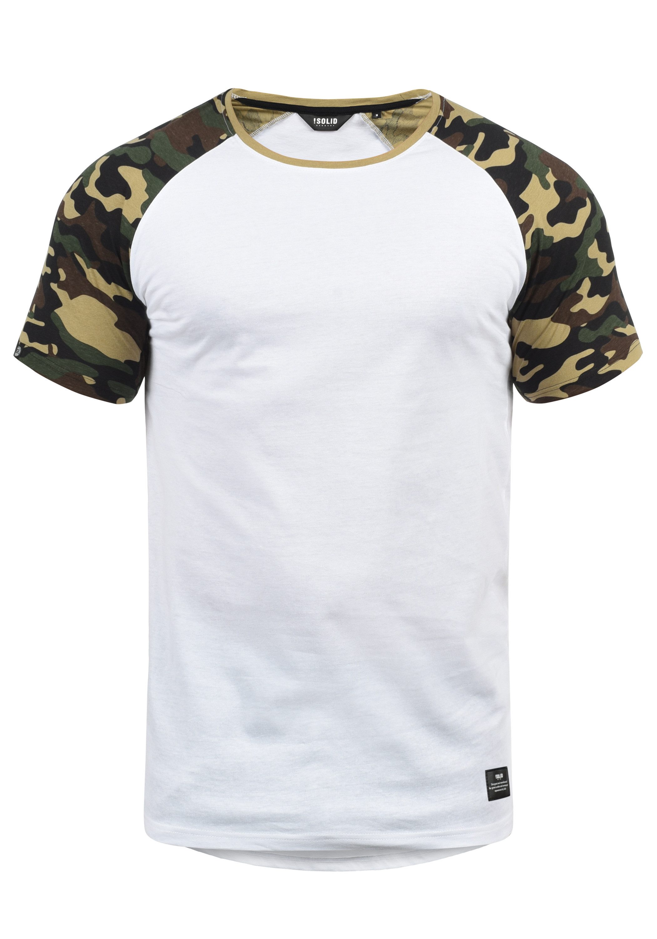 !Solid Rundhalsshirt SDCahil Kurzarmshirt mit Tarnmuster-Print günstig online kaufen