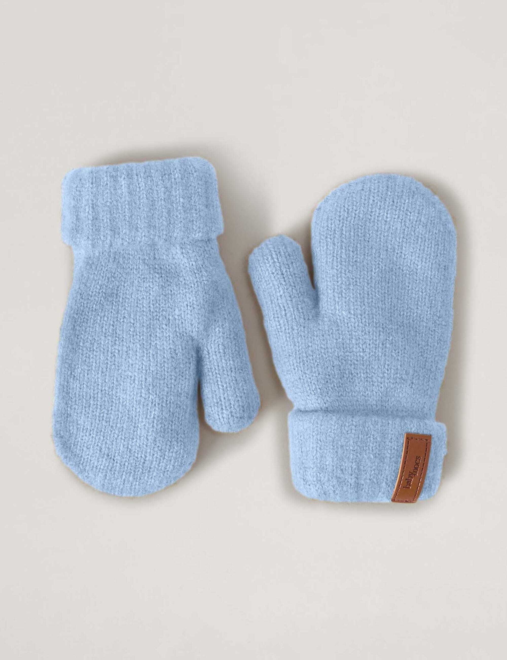 Handschuhe BabyMocs blau Fäustlinge
