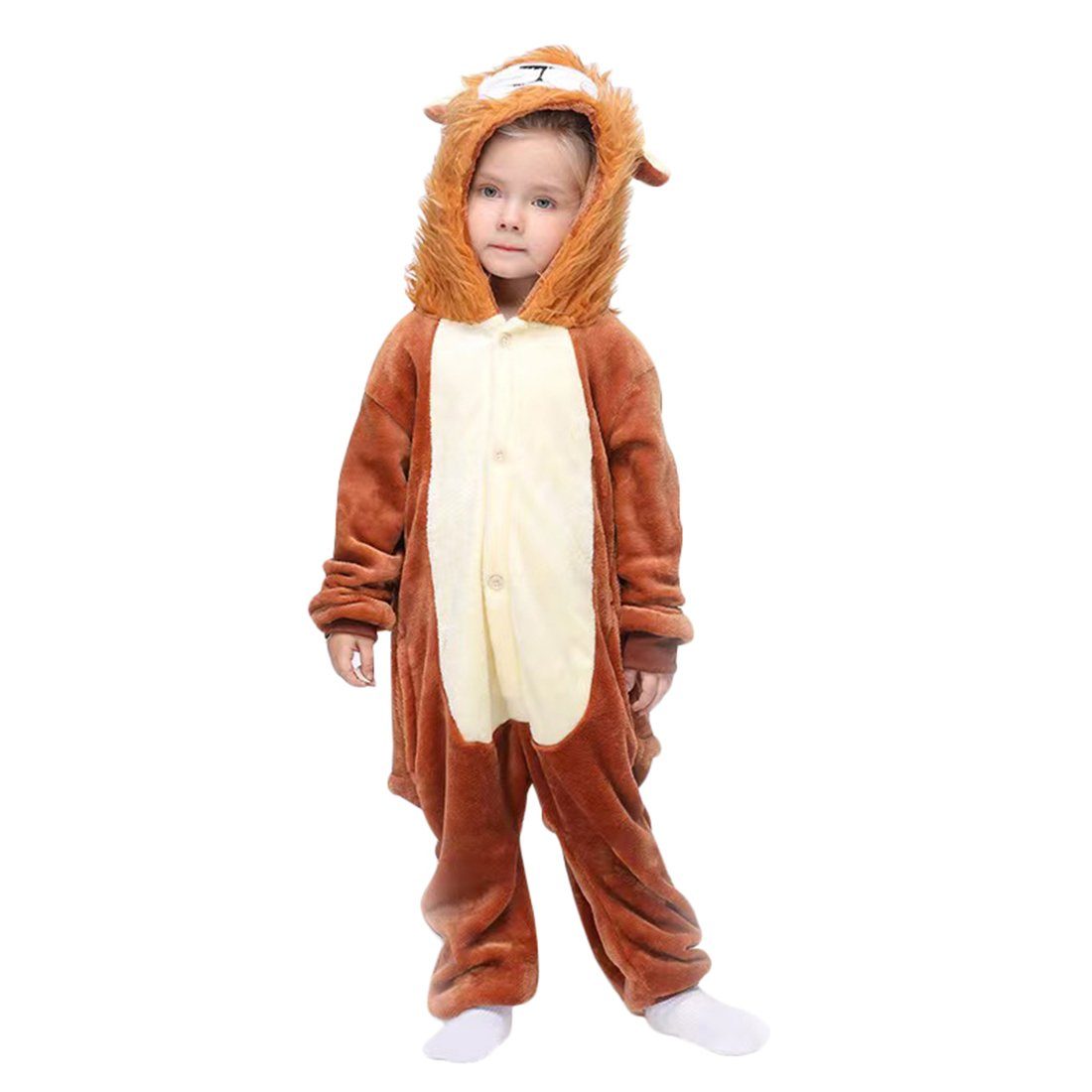 Pyjama DEBAIJIA Baby Spielanzug Winter 0-36M Overall mit Kapuze Jumpsuit