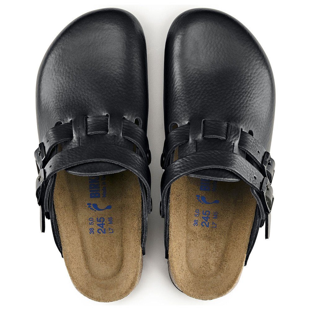 Birkenstock Clog Kay Superlauf, WB, Naturleder, schwarz/rot Pantolette – Bild 3 von 5
