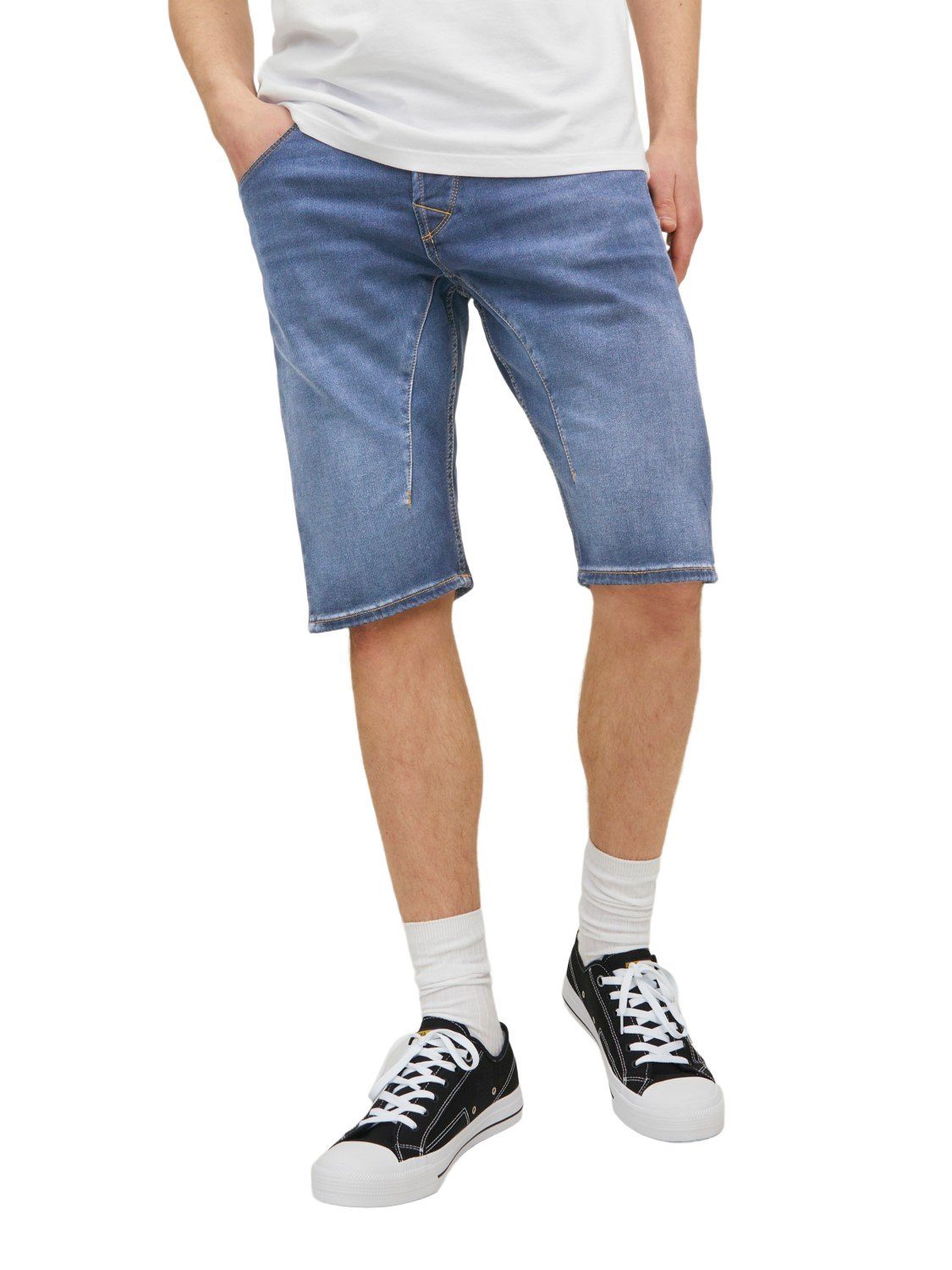 Jack & Jones Jeansshorts JJISCALE JJLONG GE 608 mit Stretch