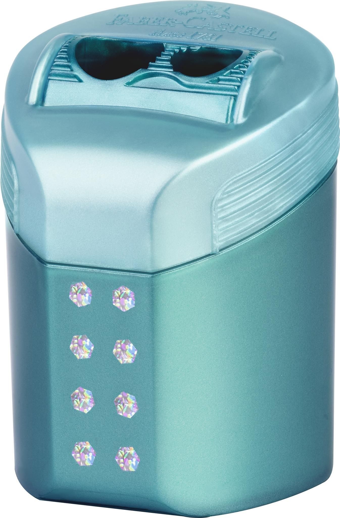 Faber-Castell Anspitzer Faber Castell Doppelspitzdose konisch Sparkle RollOn sort