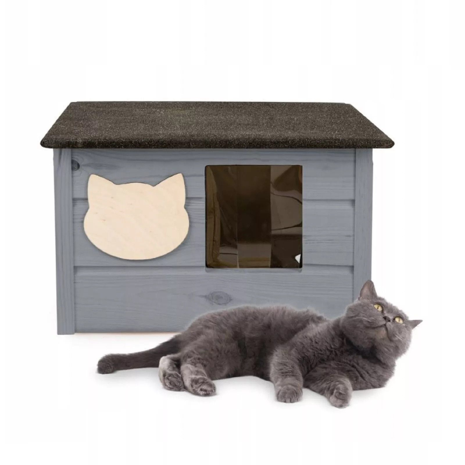 Tierhaus Katzenhaus 53x39 cm mit Matratze