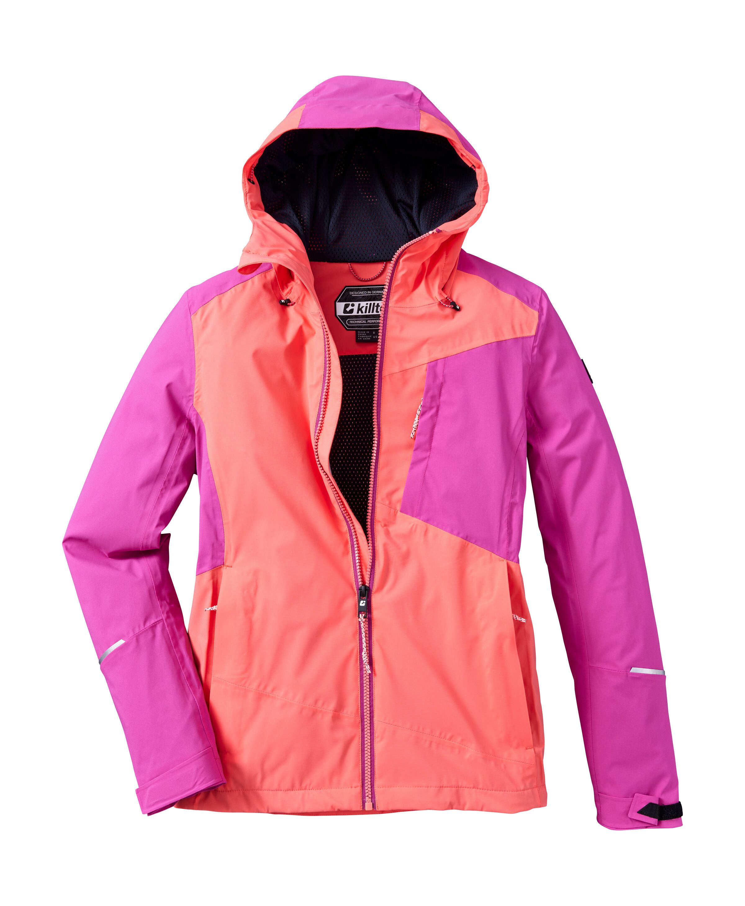 Killtec Outdoorjacke KOS 83 WMN JCKT Damenjacke: Colourblock, wasserdicht, atmungsaktiv
