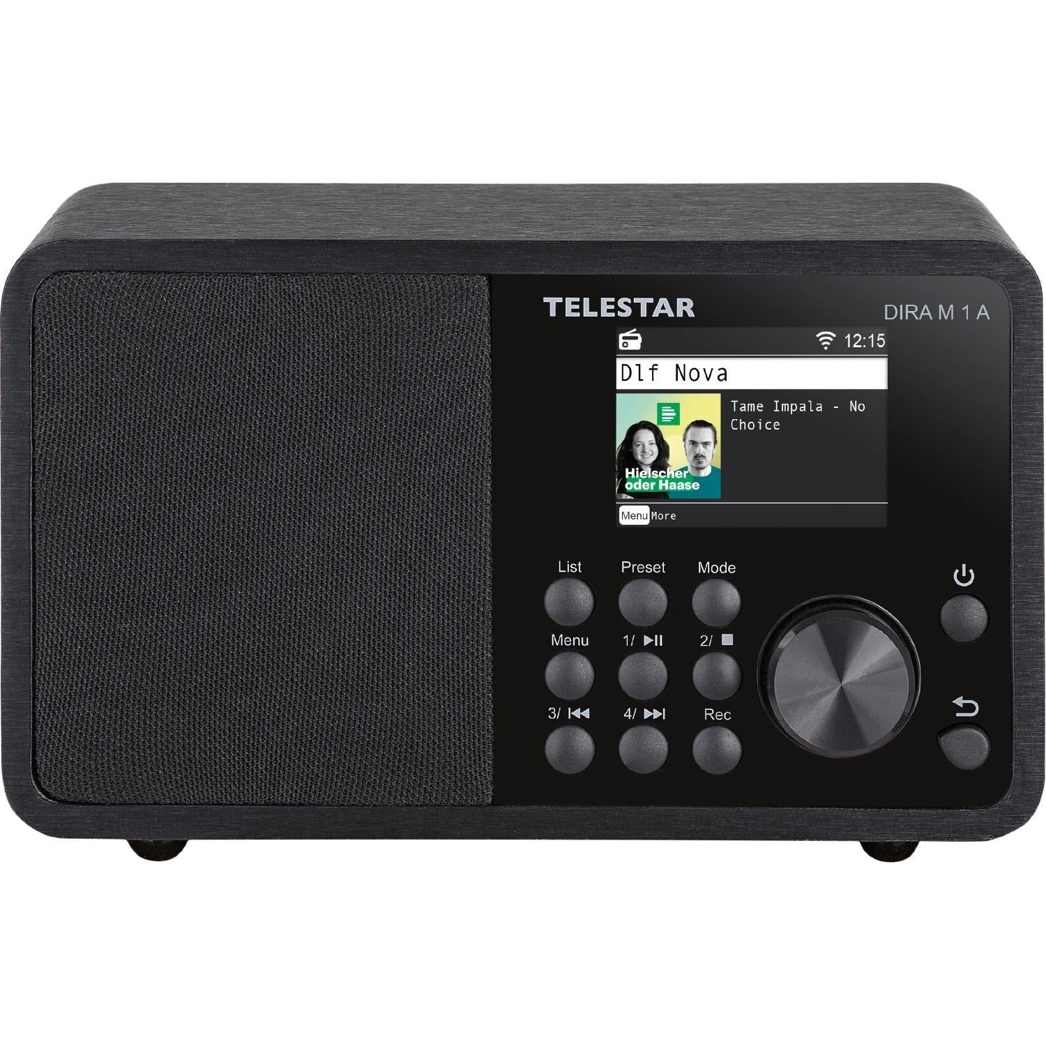 TELESTAR DIRA M 1 A DAB+ und Internetradio mit EWF Warnfunktion  Digitalradio (DAB) (USB Musikplayer für MP3, WMA, AAC oder WAV Dateien,  Aufzeichnung von Radiosendungen (DAB+/FM/Web) über Record-Taste oder Timer  möglich, 10