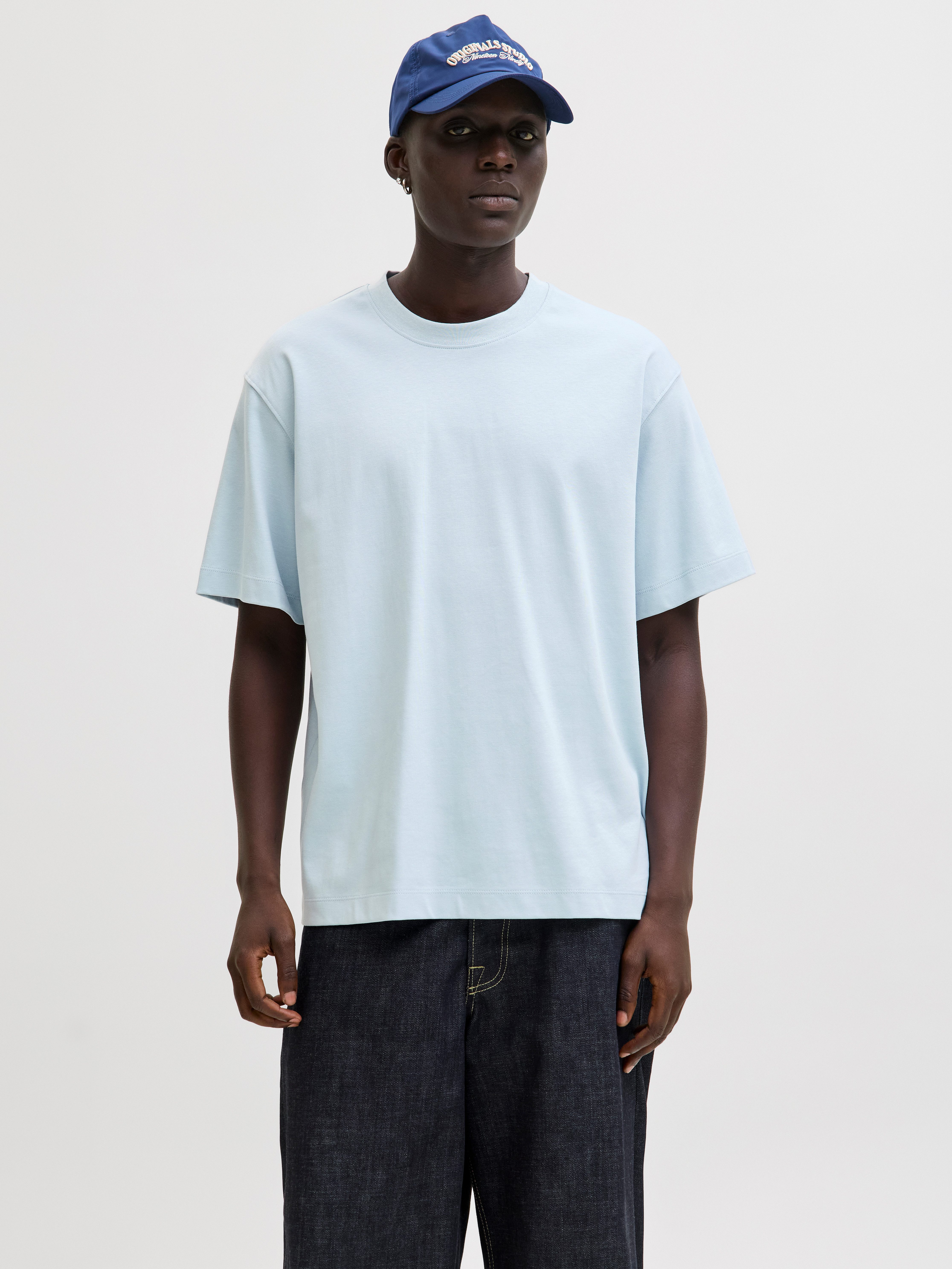 Jack & Jones Rundhalsshirt JJEURBAN EDGE TEE SS O-NECK NOOS mit Rundhalsausschnitt