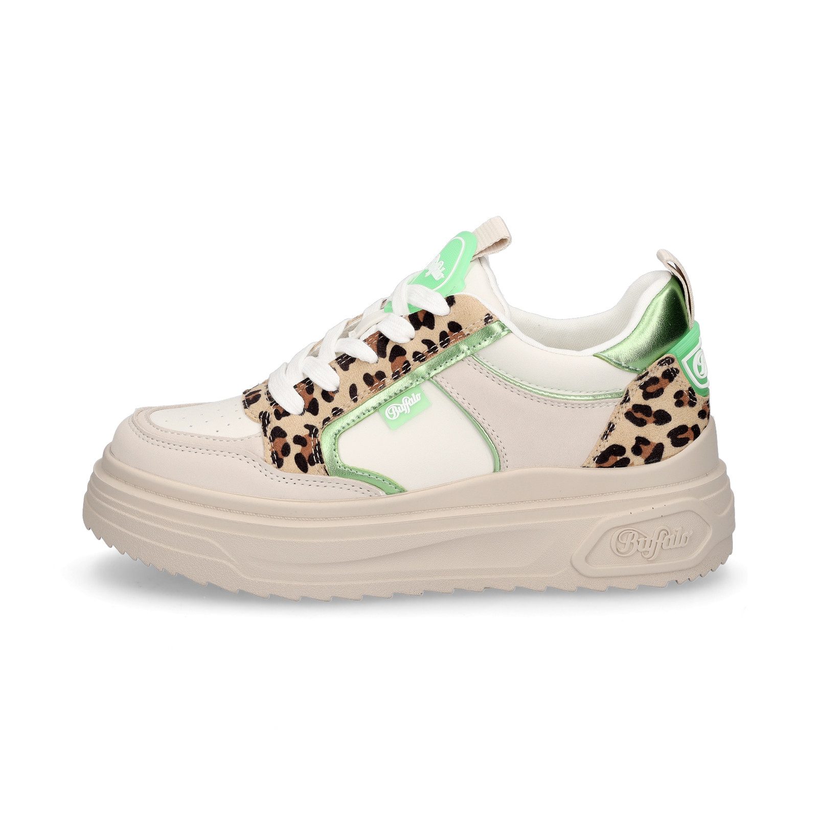 Buffalo Buffalo Damen Sneaker Vectra Low cream leo Sneaker günstig online kaufen