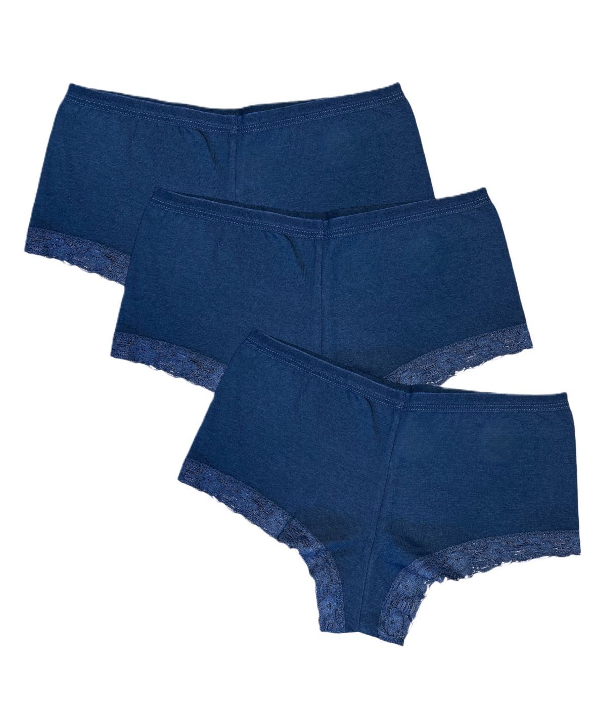Panty Damen Hipster / Panty mit weicher Spitze 3 Stück
