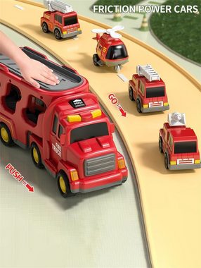 Inshow Spielzeug-Auto Spielzeug Feuerwehrauto, Stadttechnik-Auto, Polizeiauto-Set