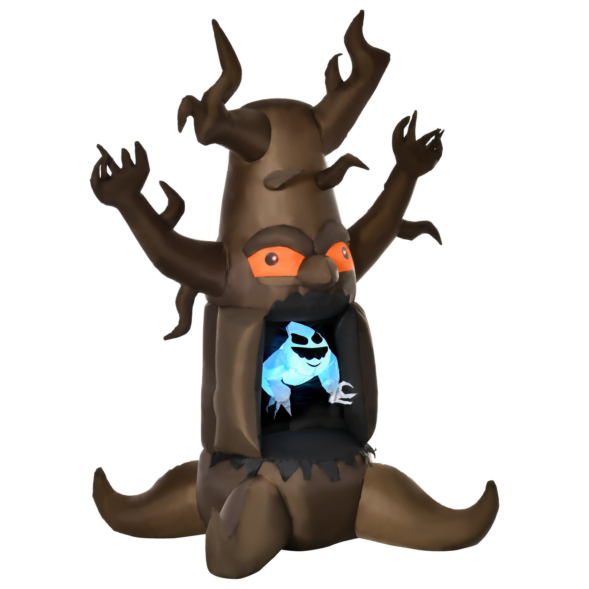 HOMCOM LED-Dekofigur Aufblasbarer Ghost Baum mit günstig online kaufen