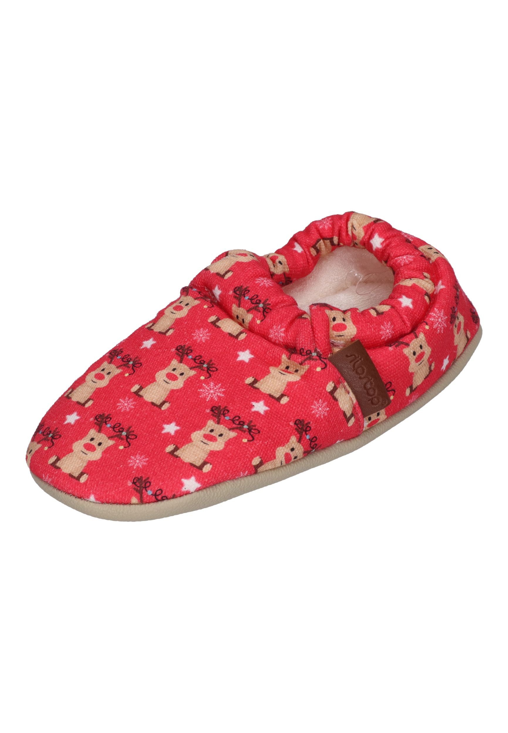Slipstop RUDOLPH Hausschuh Rot