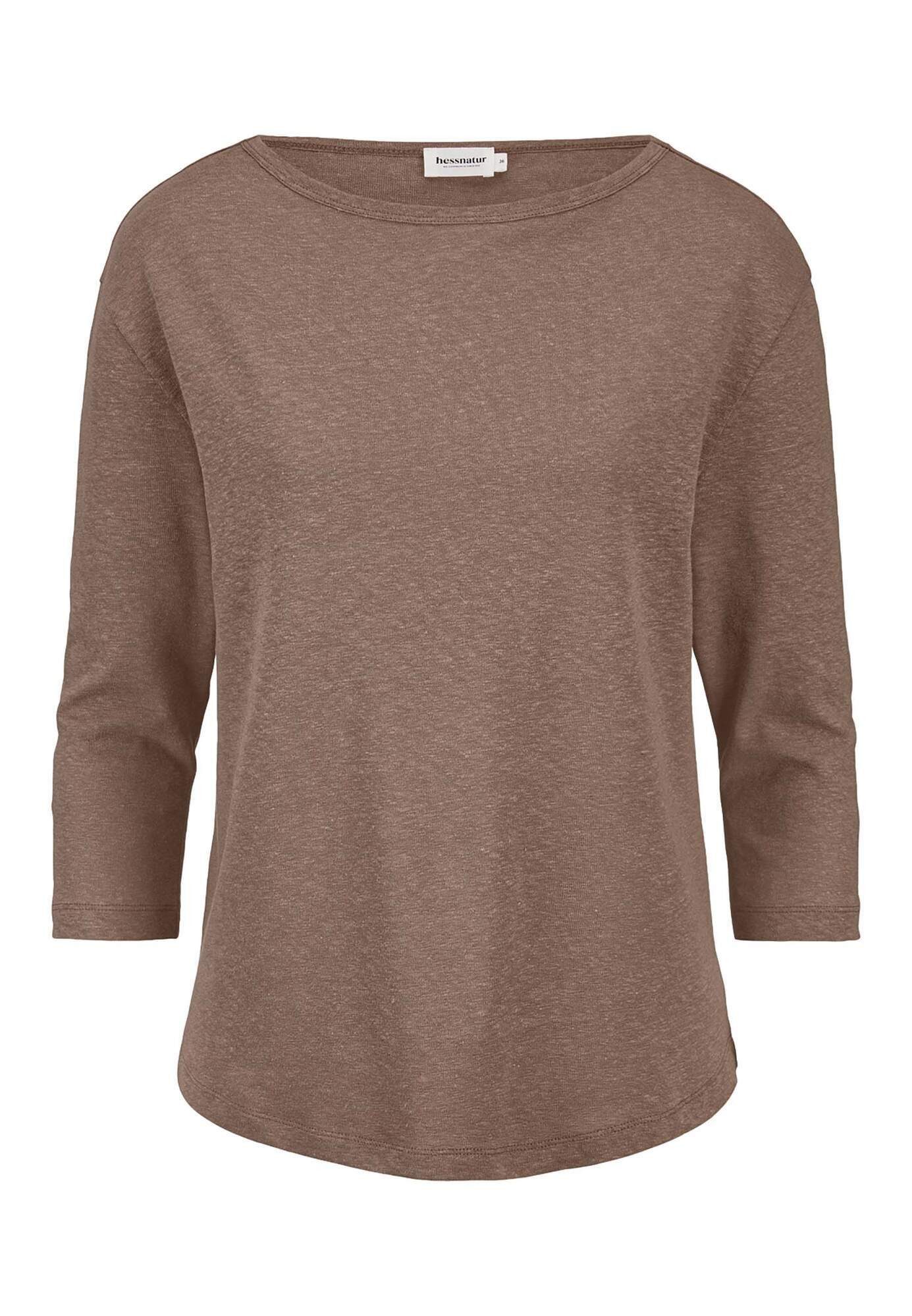 T-Shirt aus Leinen mit reiner Bio-Baumwolle