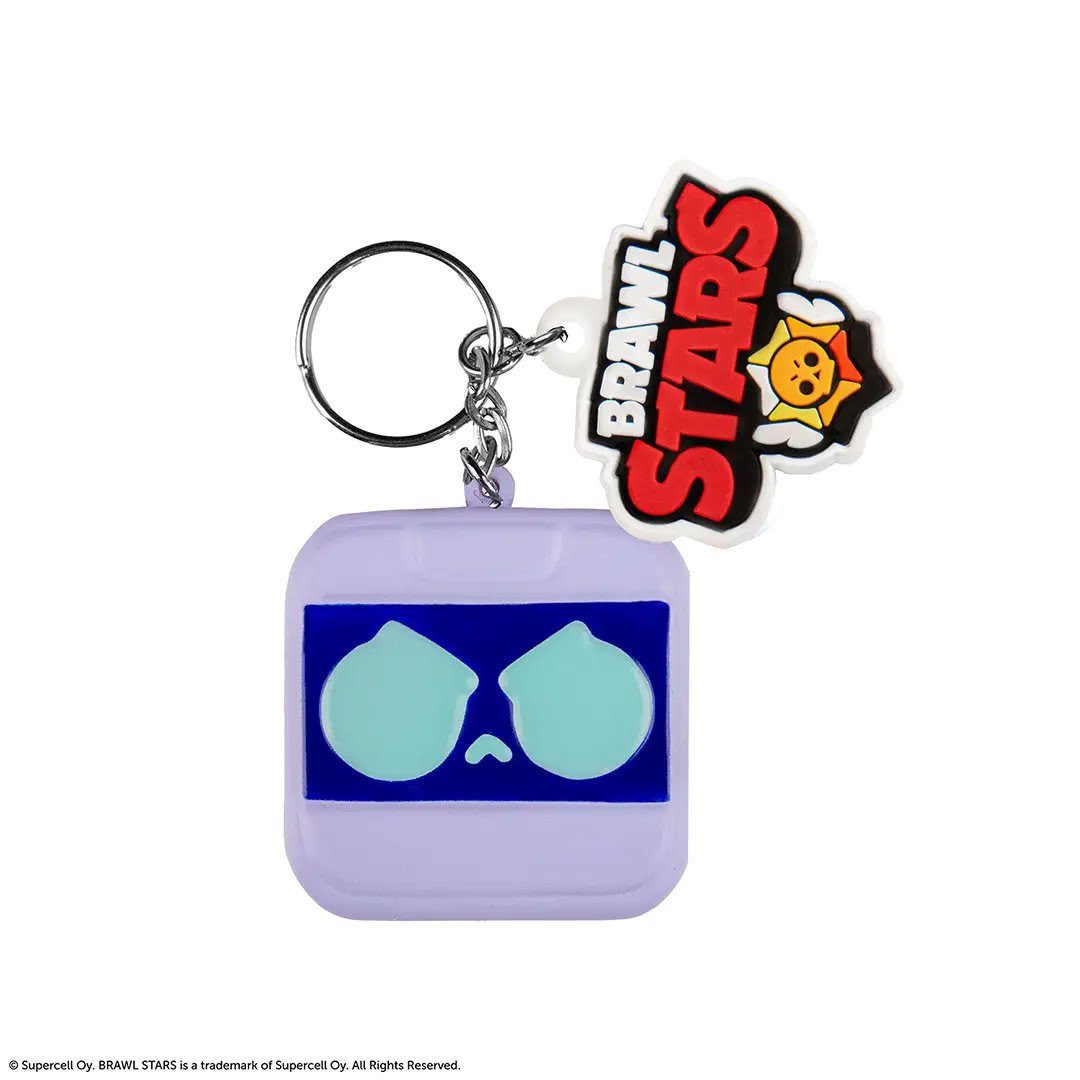Cinereplicas Schlüsselanhänger Brawl Stars 8-Bit Squishy Schlüsselanhänger