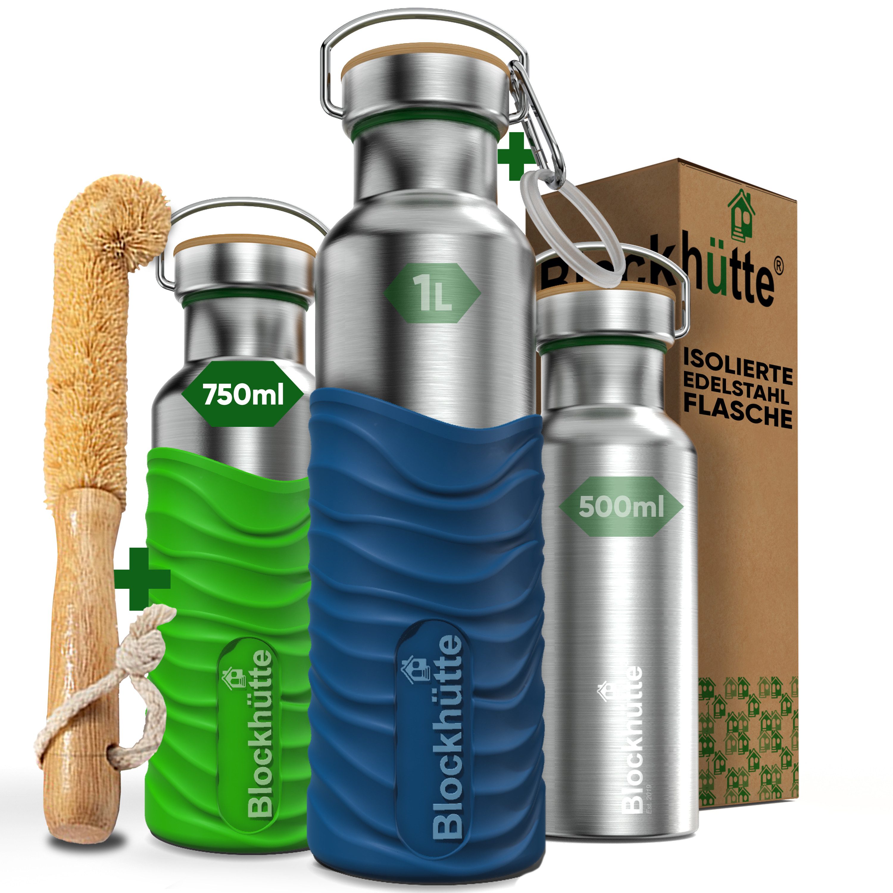 Blockhütte Isolierflasche, Spülmaschinenfest, Spülmaschinenfest, 25 Stunden kalt, BPA Frei