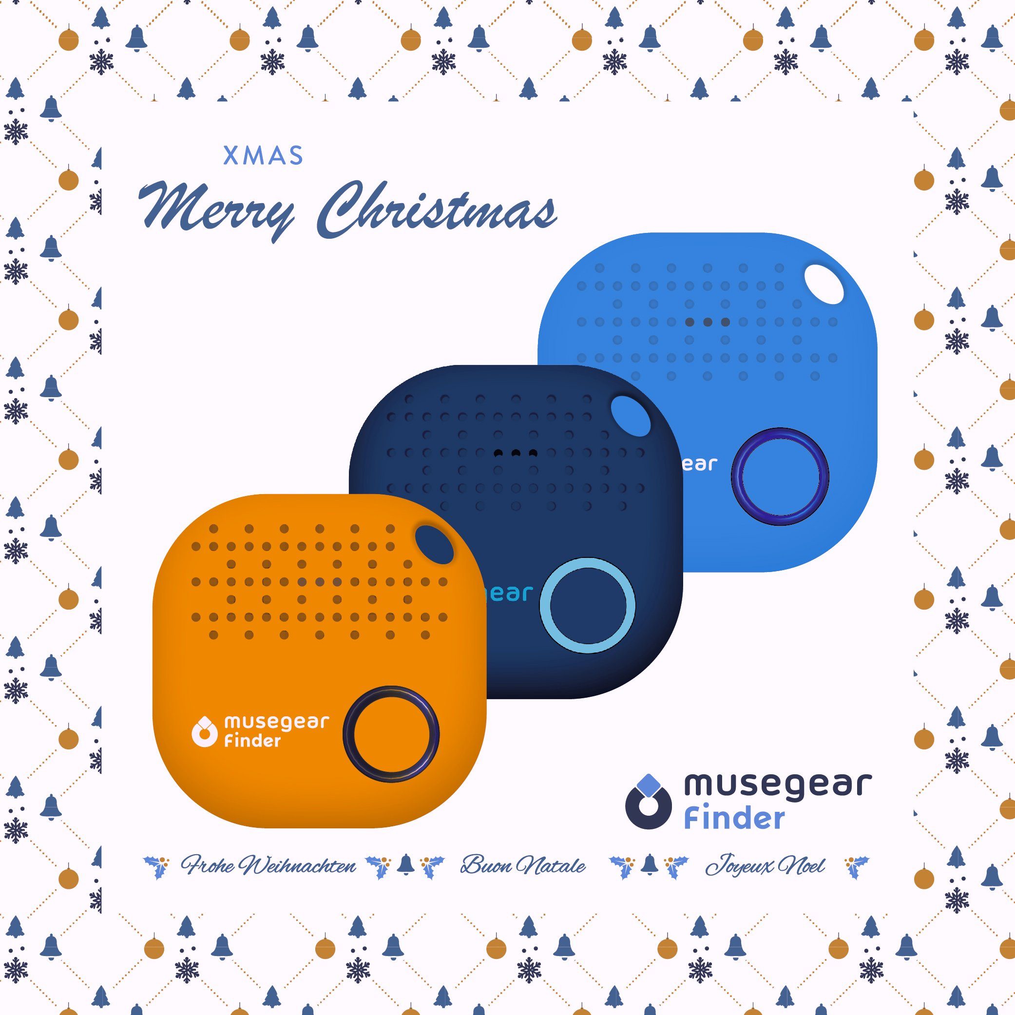 musegear Bluetooth®-Sender Schlüsselfinder mit Bluetooth App aus Deutschland, Zubehör für iOS/ Android Handys