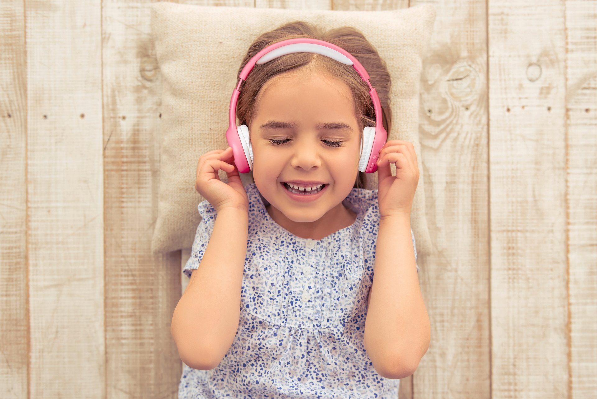 HPB-110 Sticker Kinderkopfhörer Pink Lenco mit Over-Ear-Kopfhörer