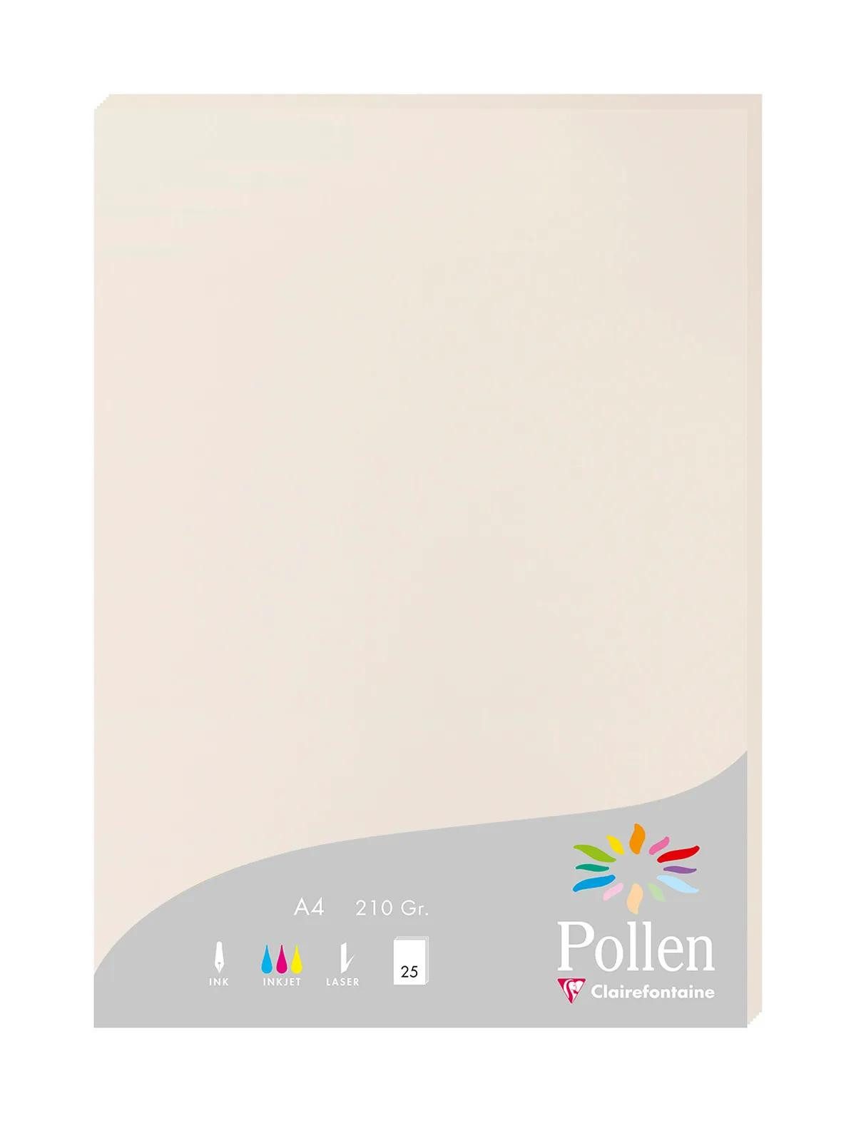 CLAIREFONTAINE Briefumschlag 10x Packung mit 25 Blatt A4 210x297 210g/m2 - Perlgrau 24268C, Bogen