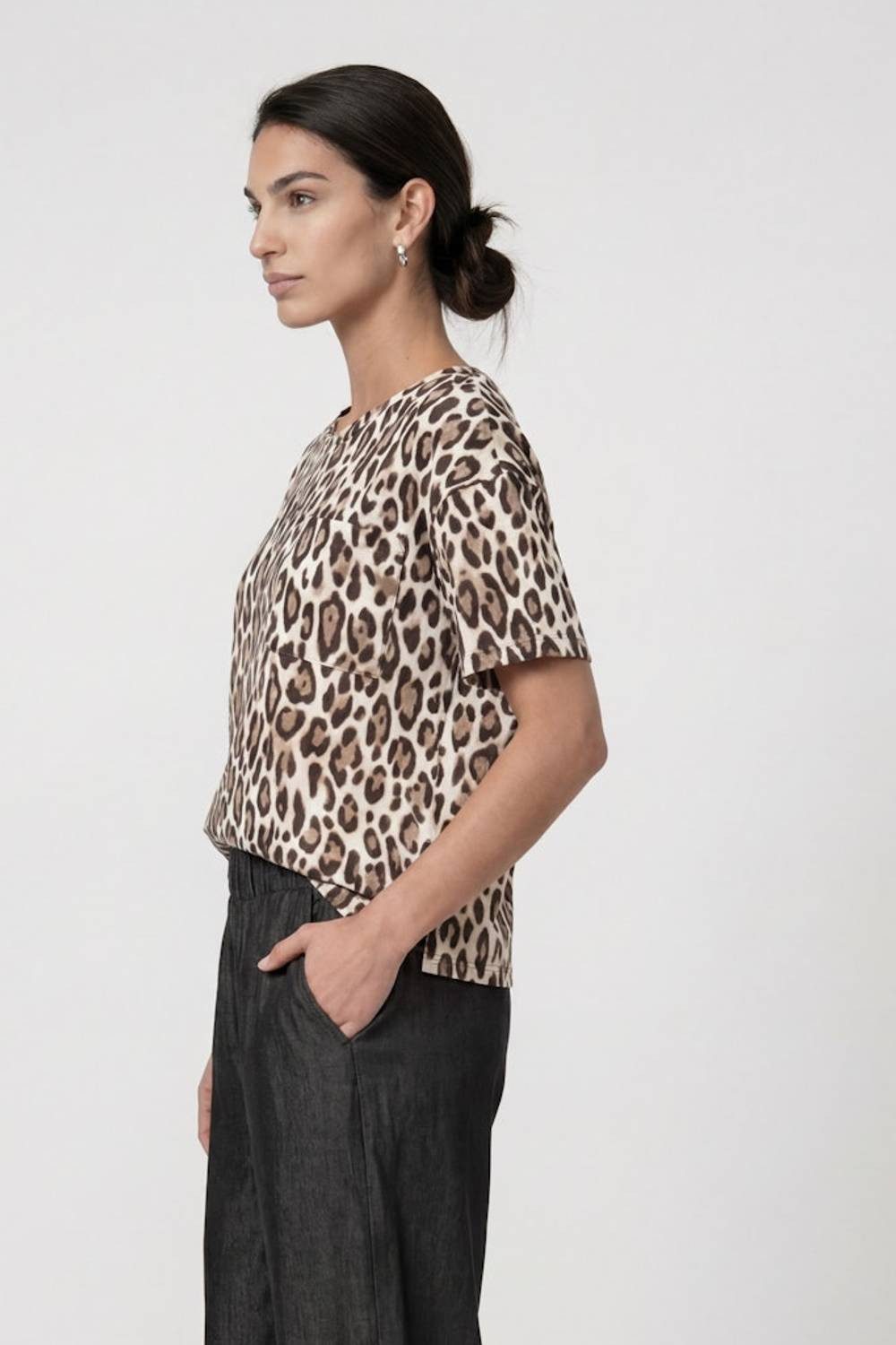 Monari T-Shirt 810133 modernem Leodruck – Bild 3 von 5