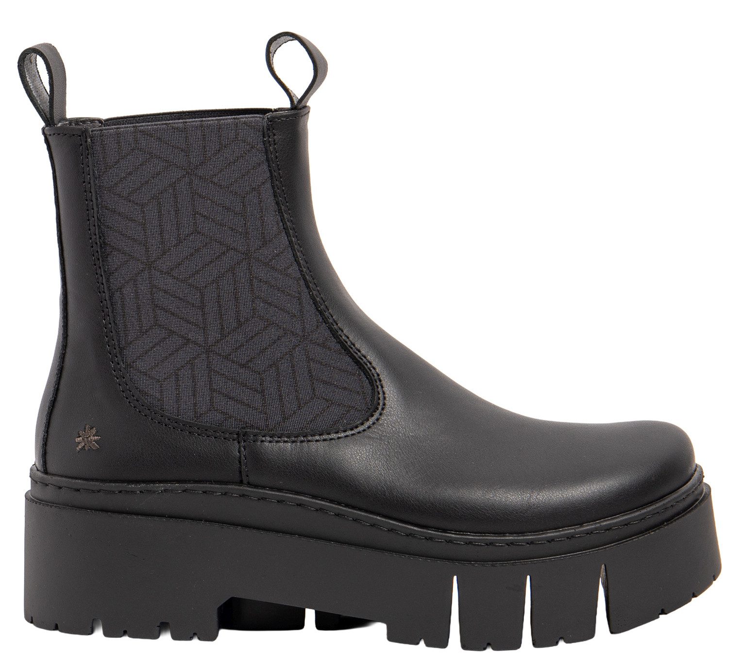 Art 1766 Leeds Chelsea Black Stiefelette