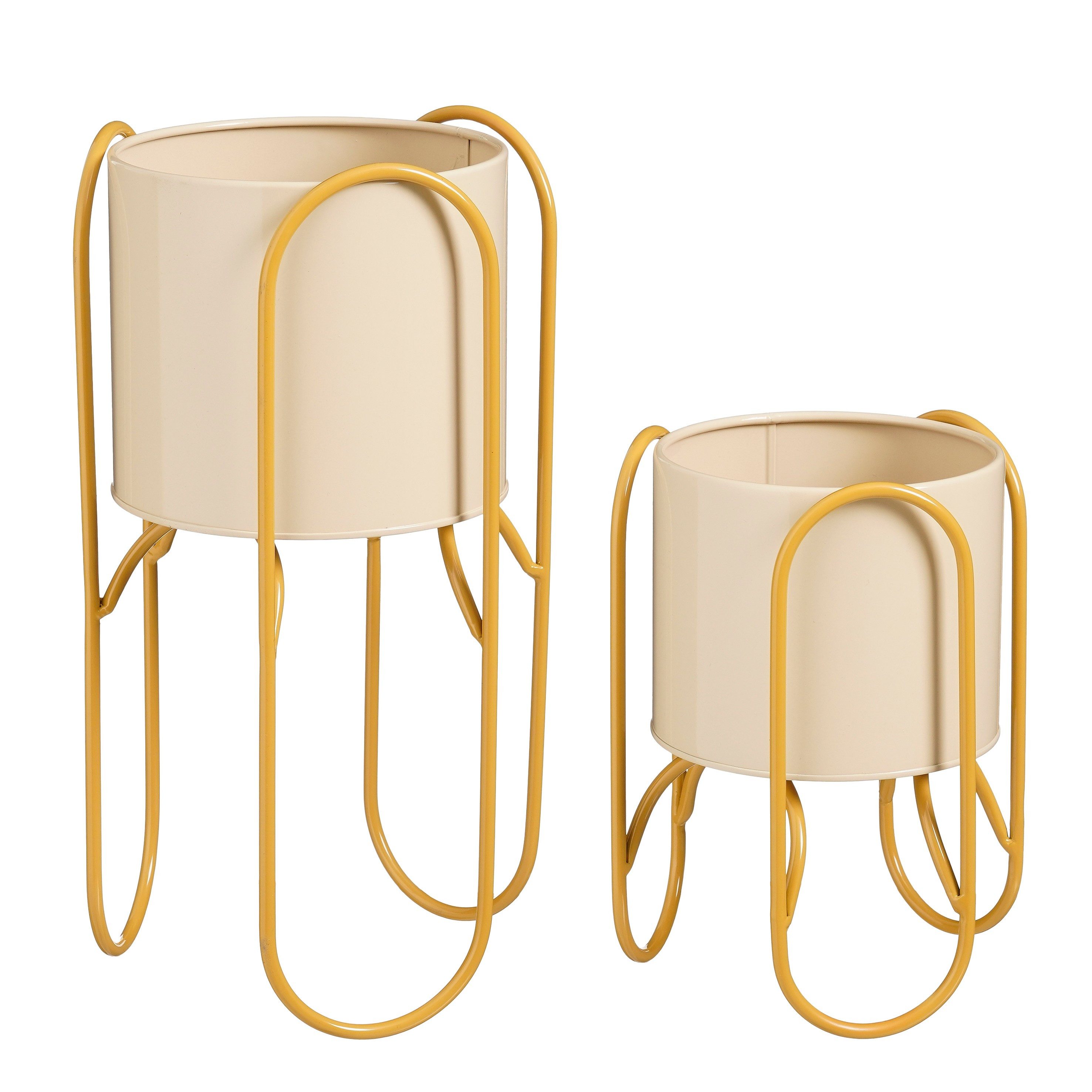 Mica Decorations Blumentopf Mica Decorations Donau Blumentopf – Set von 2 – Gelb