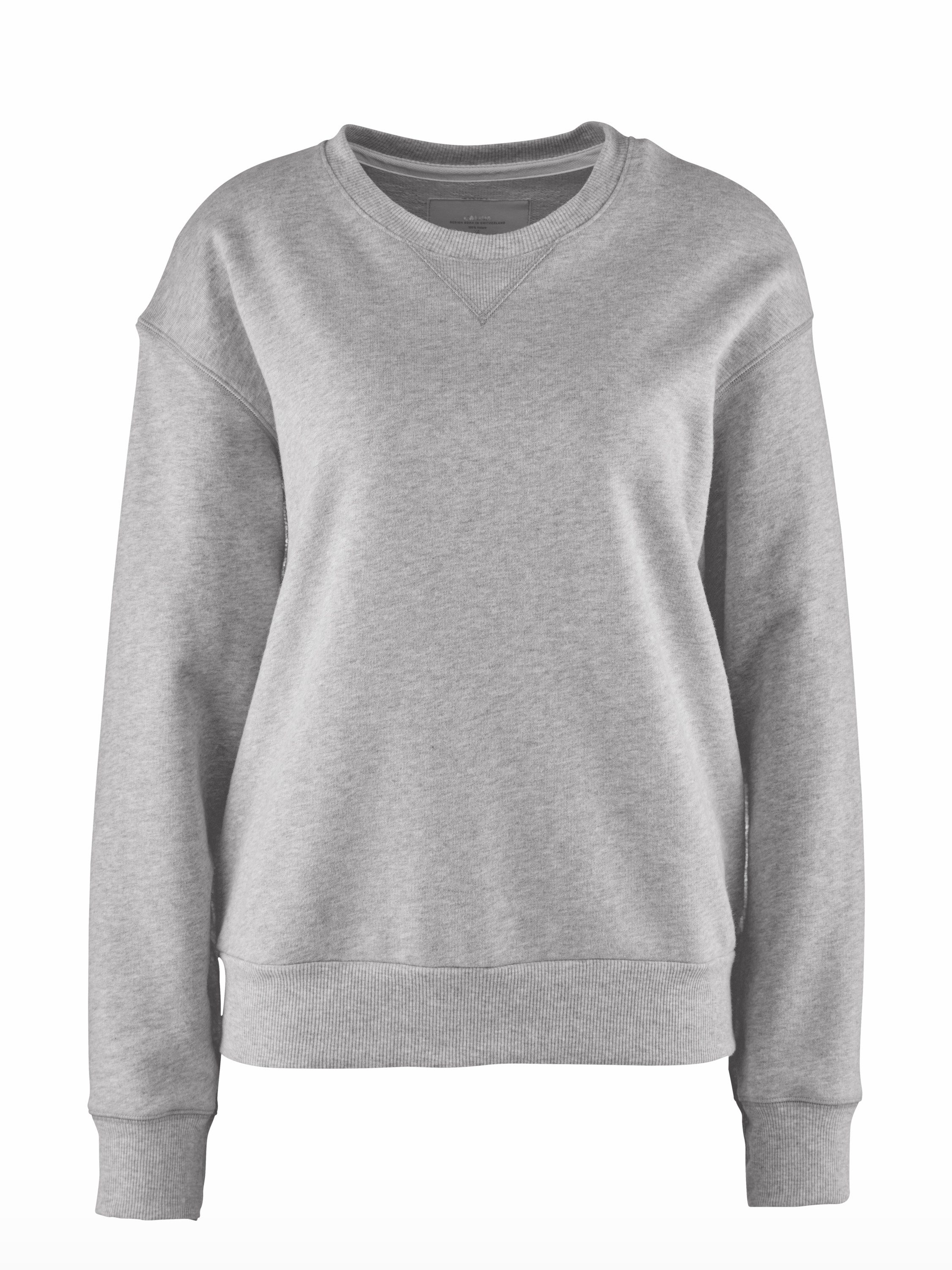 CALIDA Rundhalspullover Circular Lounge Damen (1-tlg) aus kuscheliger Baumwolle