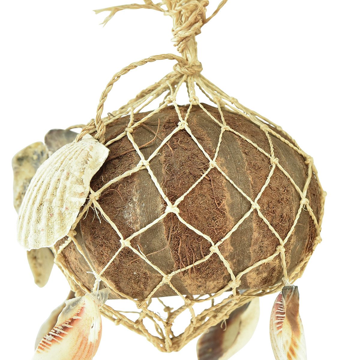 Thumbnail - Viana Bastelnaturmaterial Hängedeko Muscheln Maritim aus Kokos 53cm - Set aus 2 Stück