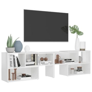 möbelando TV-Board 3008170 (LxBxH: 149x30x52 cm), in Hochglanz-Weiß