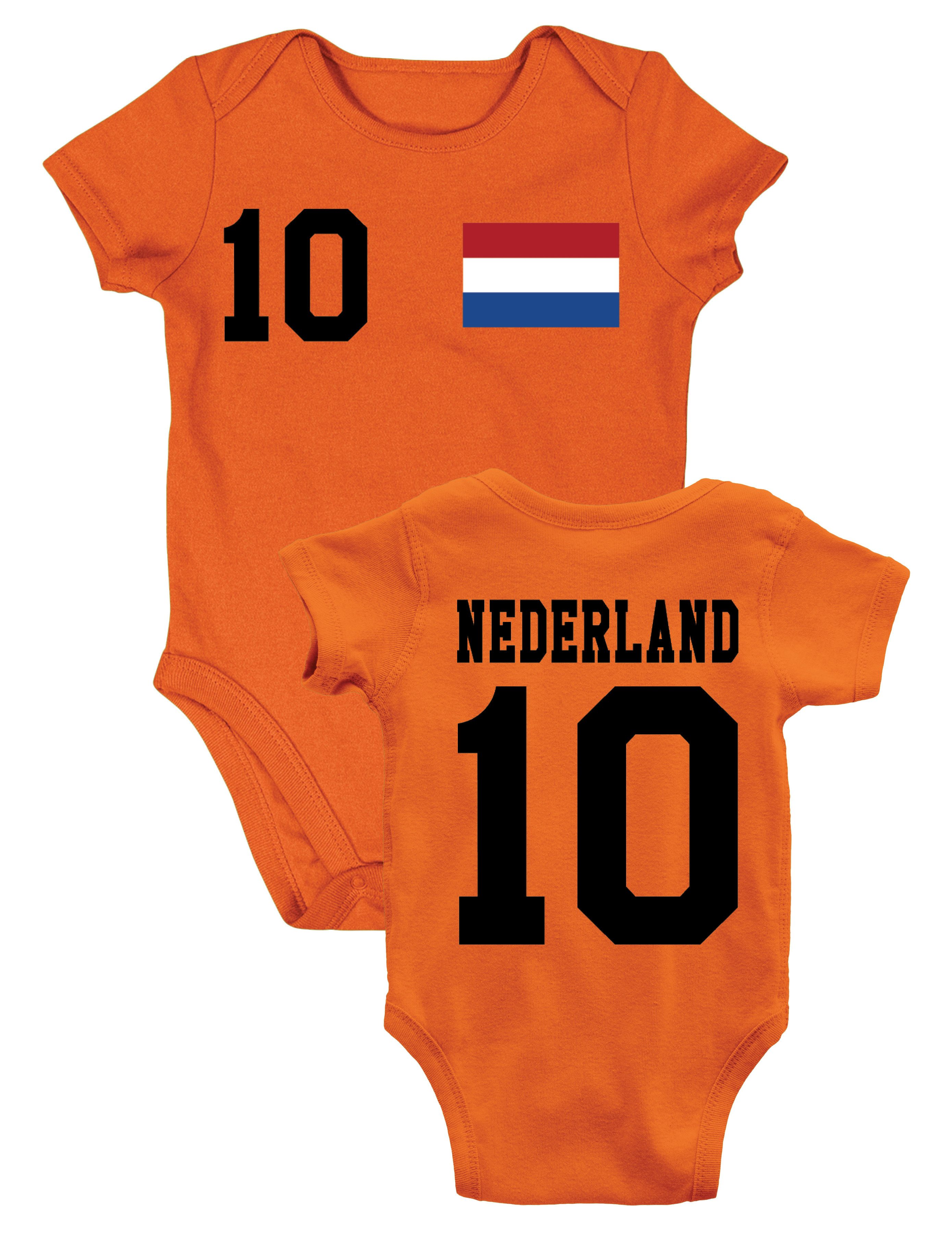 Youth Designz Kurzarmbody Kinder Baby Body Strampler "Nederland" sportlich stylisch Statement mit stylischen sportlichen Print Aufdruck für Babys Jungen und Mädchen
