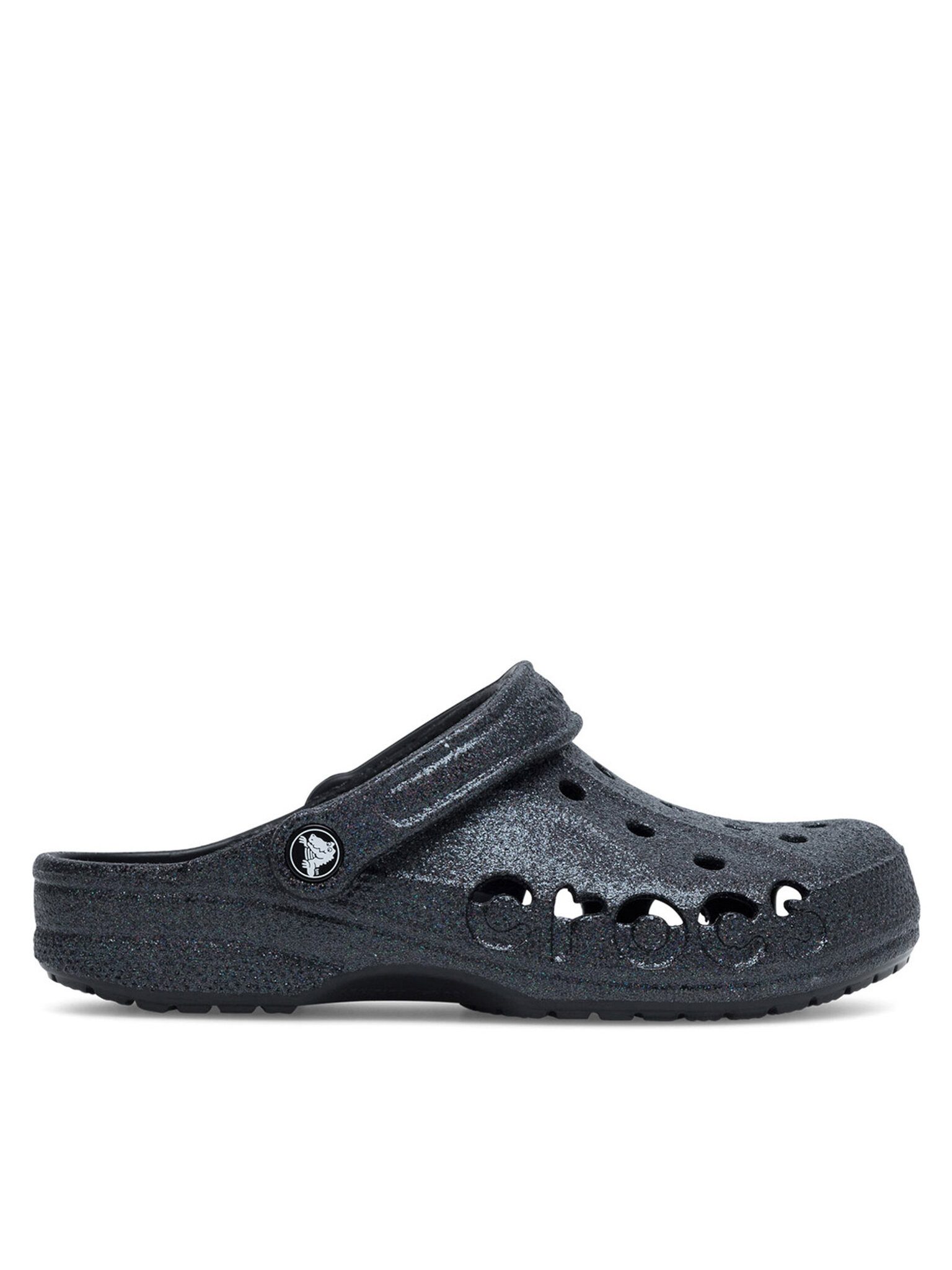Crocs Crocs Damen Flip-Flops Crocs-BAYA GLITTER CLOG 205925-001 Schwarz Schw Badepantolette