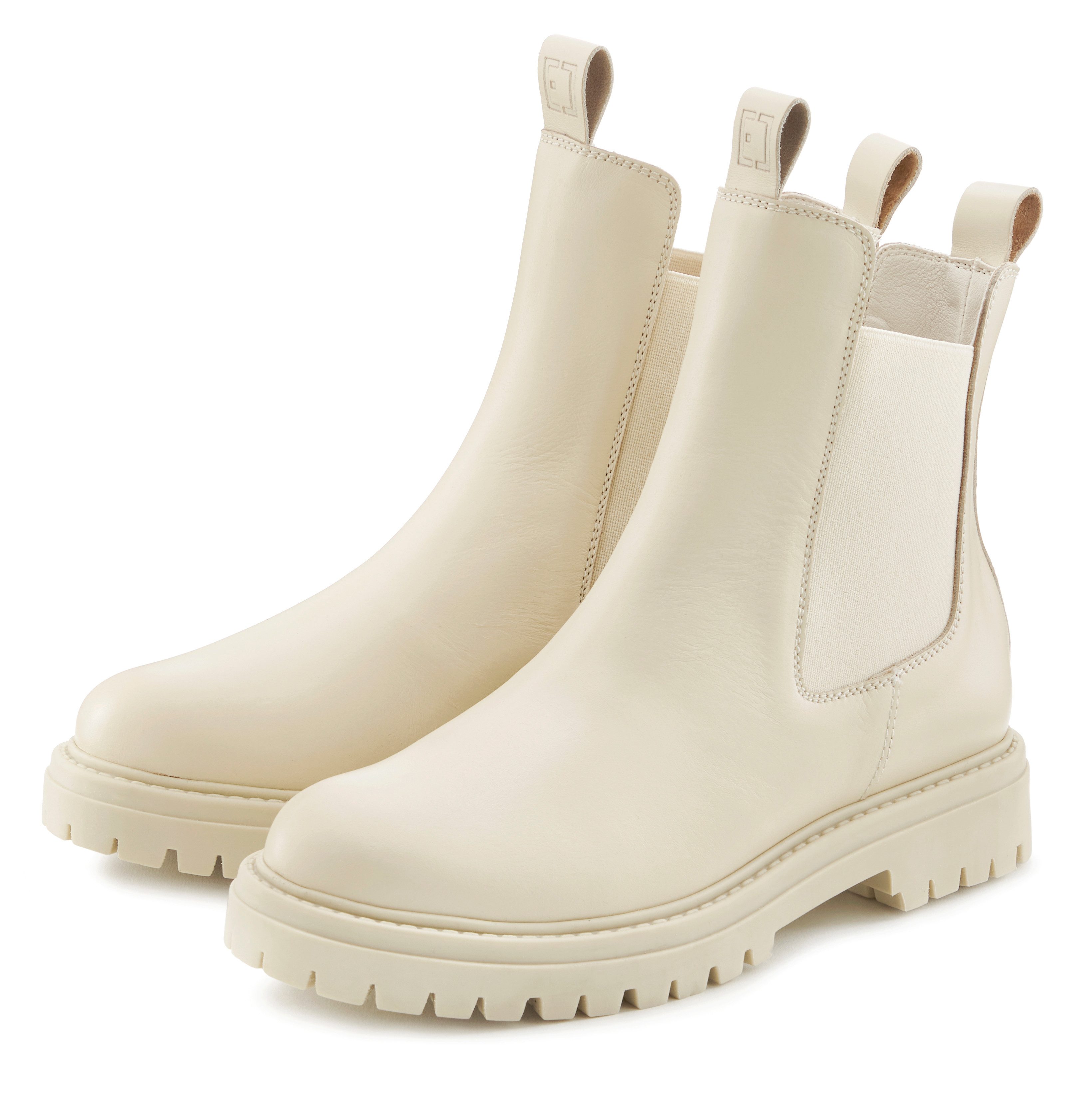 Elbsand Stiefelette aus Leder mit Stretch-Einsätzen günstig online kaufen