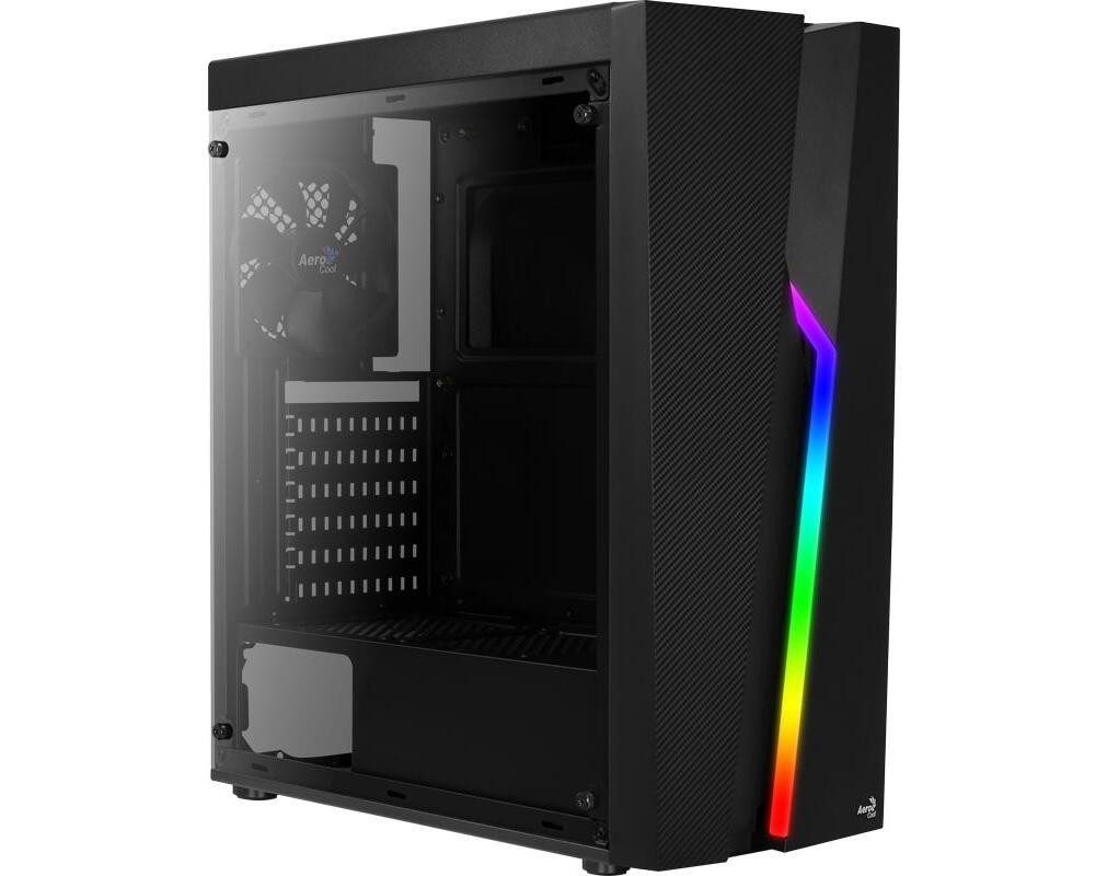 Aerocool PC-Gehäuse Bolt (schwarz, Window-Kit)