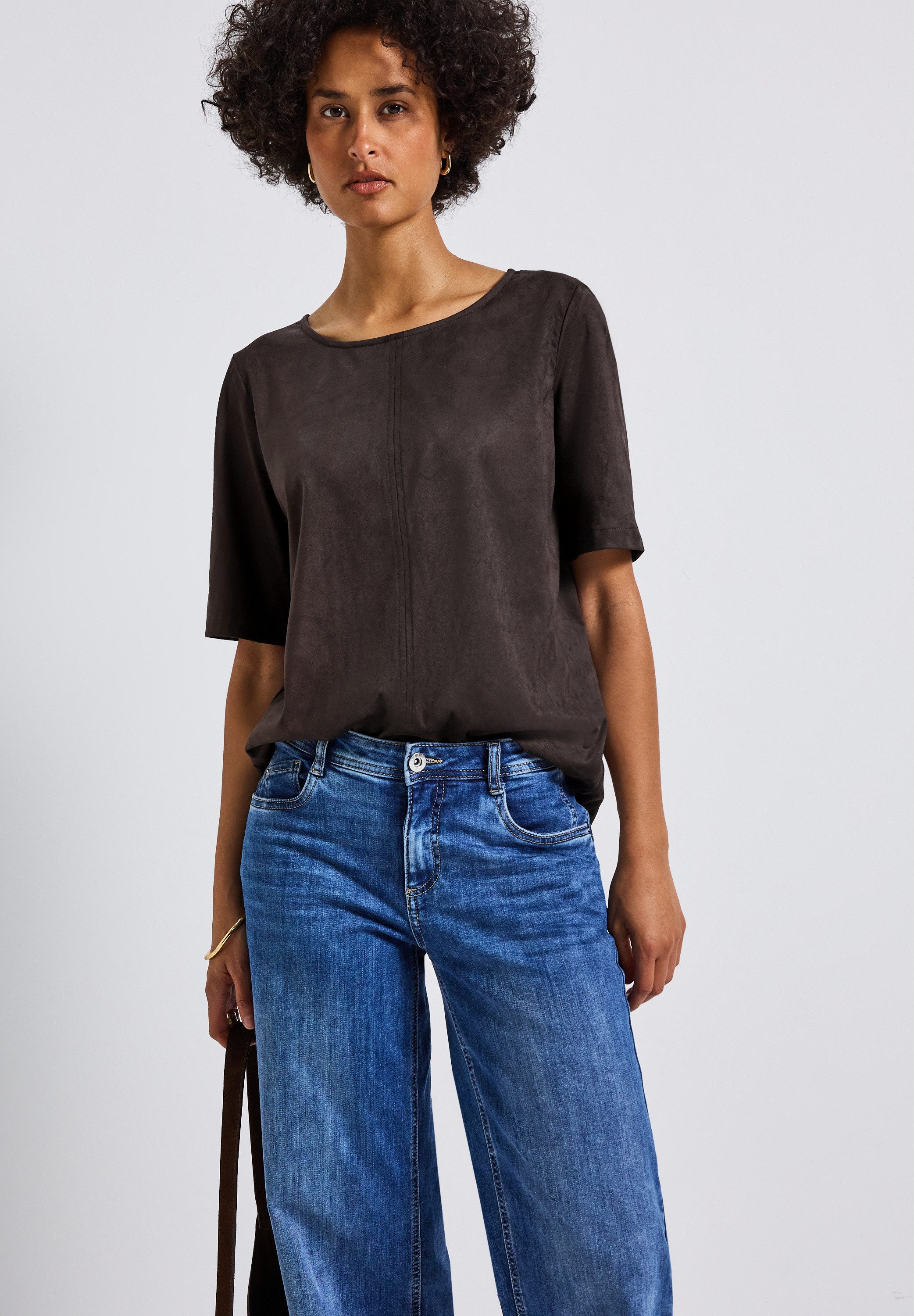 STREET ONE Shirtbluse mit Seitenschlitzen günstig online kaufen