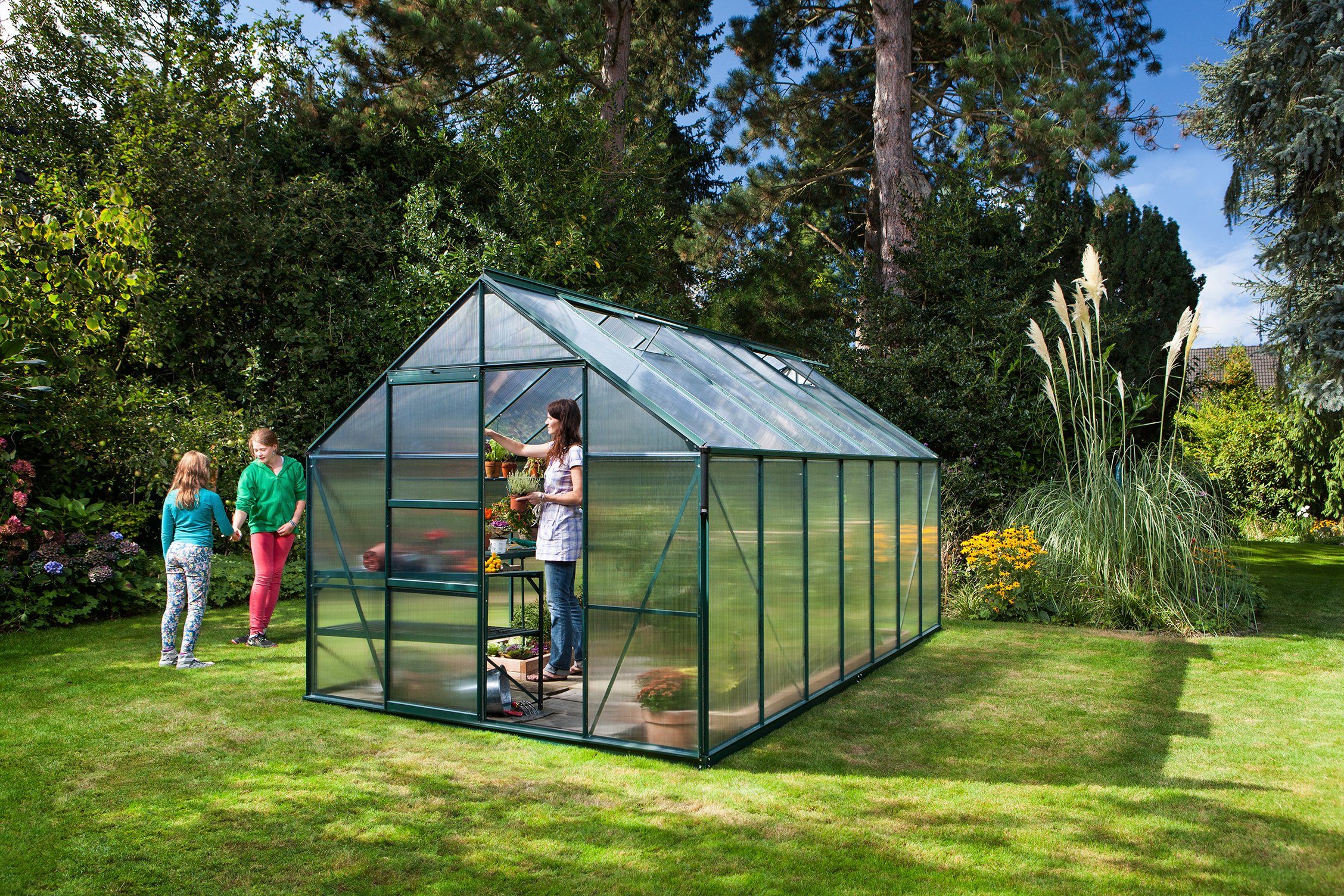 Vitavia Gewächshaus Merkur 11500, BxTxH: 254 x 441 x 230 cm, 6 mm Wandstärke