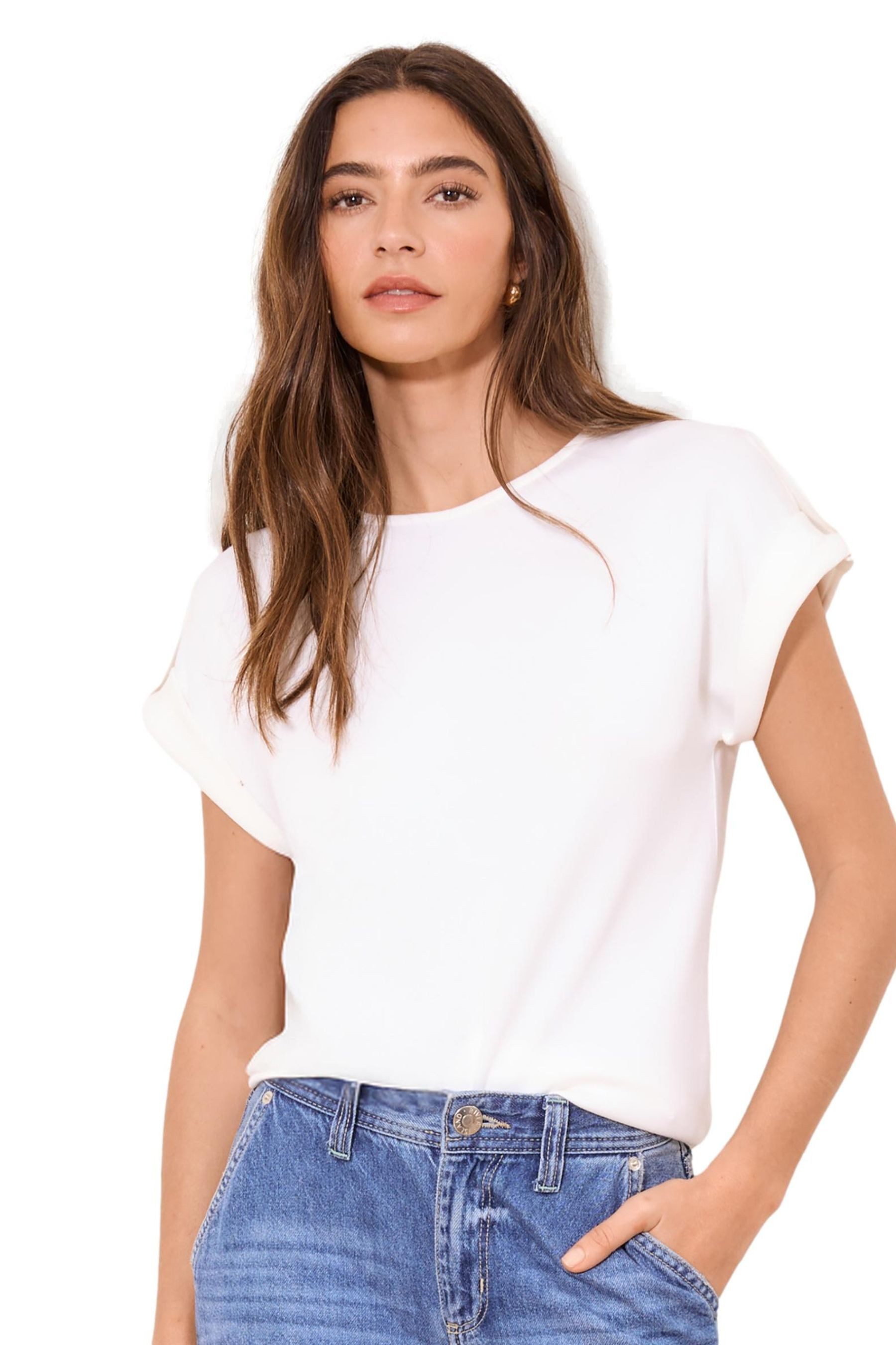 T-Shirt Lipsy Regular Fit T-Shirt mit Military-Detail