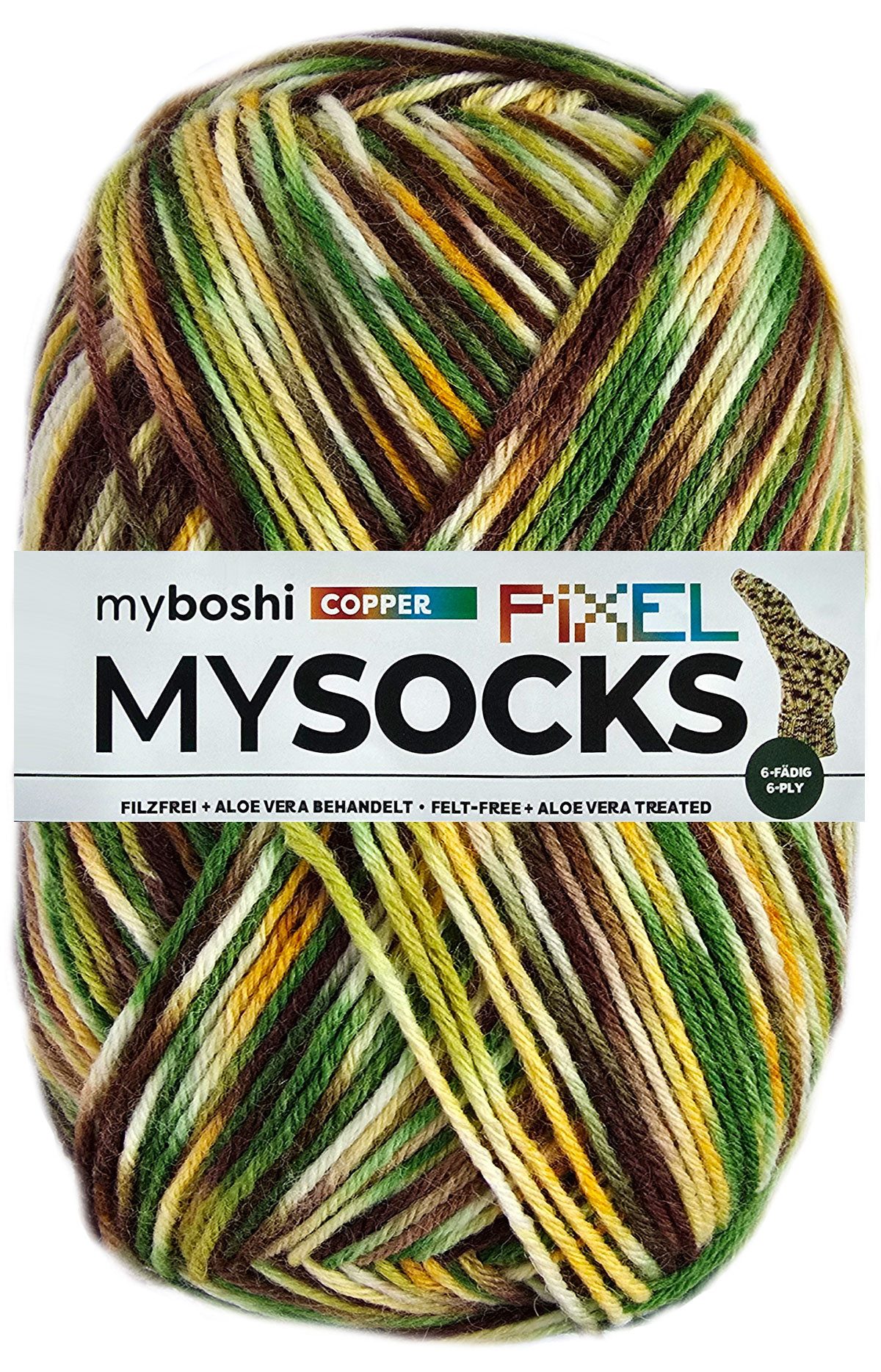 Bastelgarn 150 Gramm myboshi MySocks Pixel