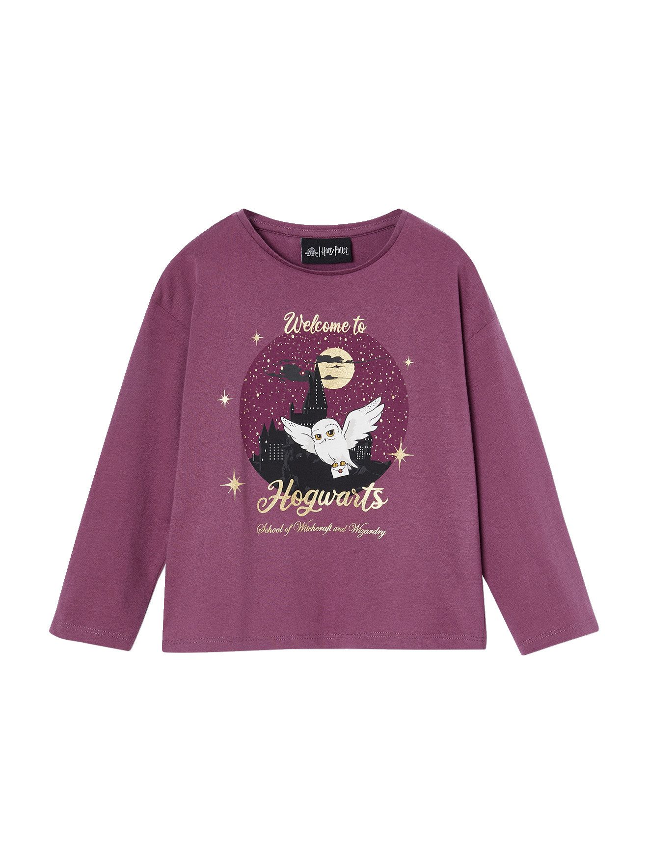 Langarmshirt Kinder Shirt mit Hedwig HARRY POTTER