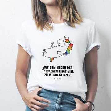 Mr. & Mrs. Panda T-Shirt Einhorn Cocktail - Weiß - Geschenk, Lustiges T-Shirt, Cuba Libre, Uni (1-tlg)