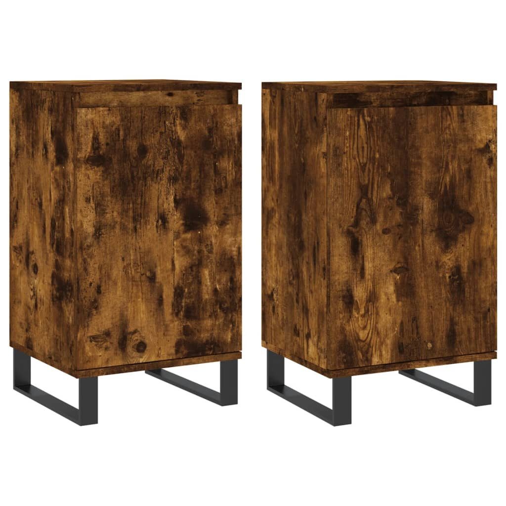 vidaXL Sideboard Sideboards 2 Stk. Räuchereiche günstig online kaufen
