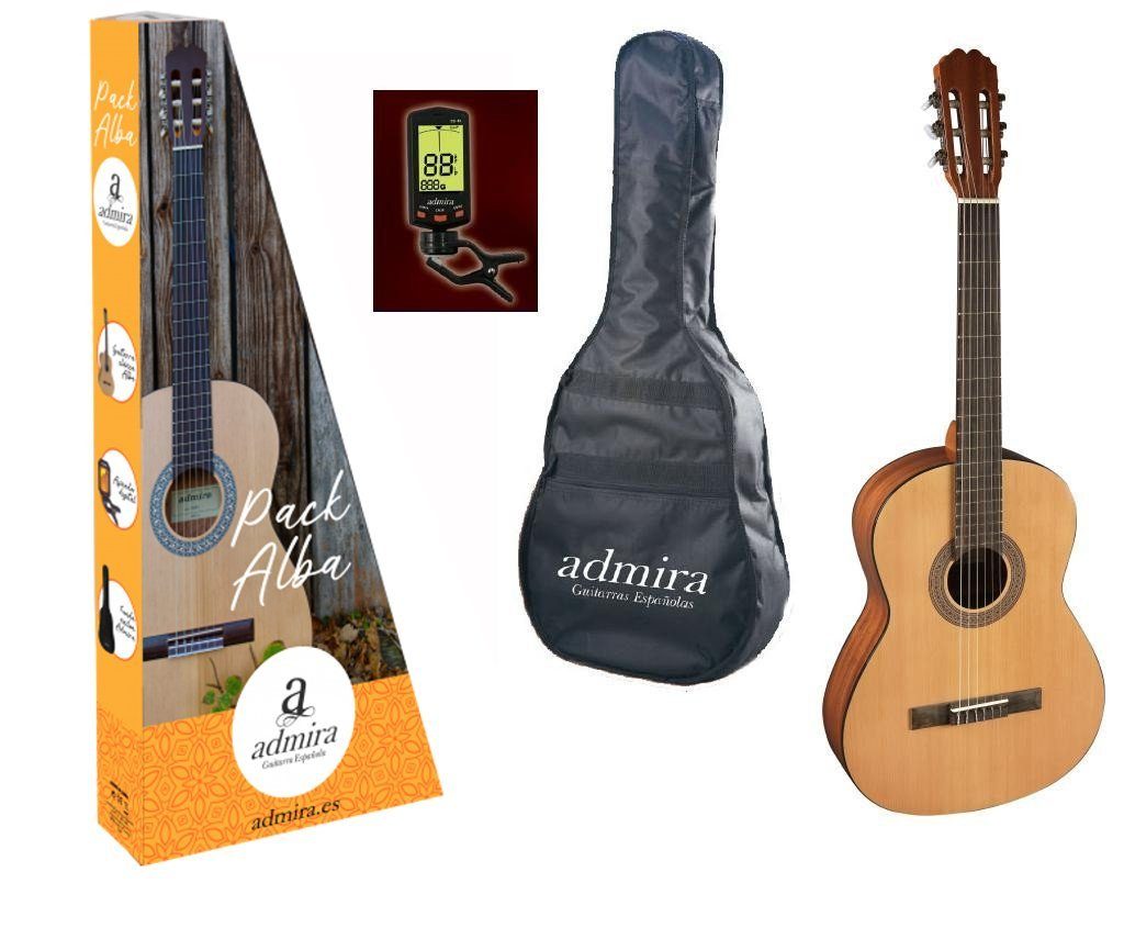 admira Gitarrenset Alba 4/4, komplett mit Tasche und Stimmgerät