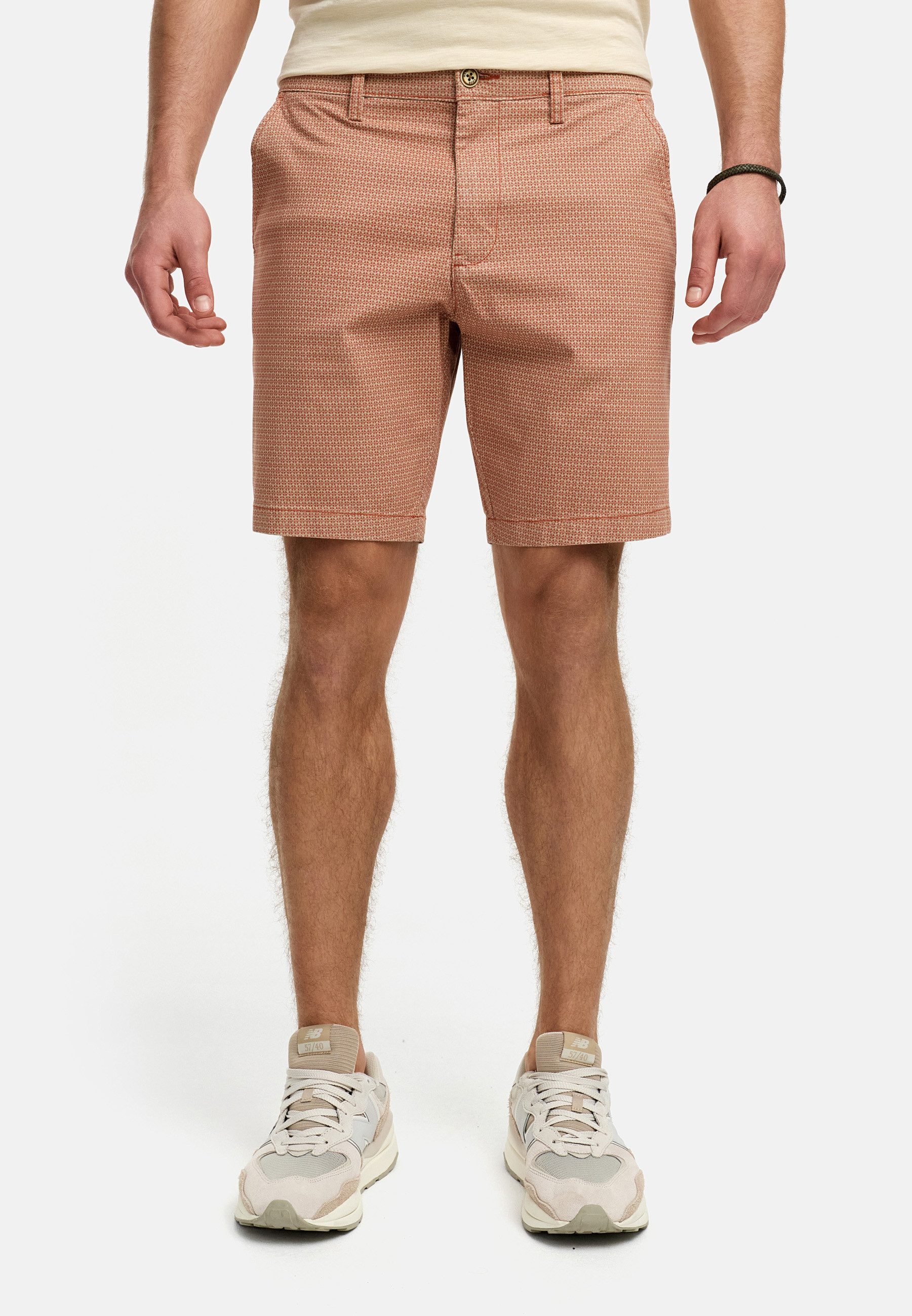 INDICODE Chinoshorts Herren INLubin Chino Shorts Herrenshorts mit coolem Design durch dezentes Muster