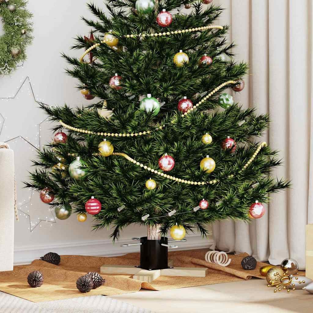 vidaXL Christbaumständer Weihnachtsbaumständer 1.73 Schwarz 50 x 50 x 16 cm (1-tlg)