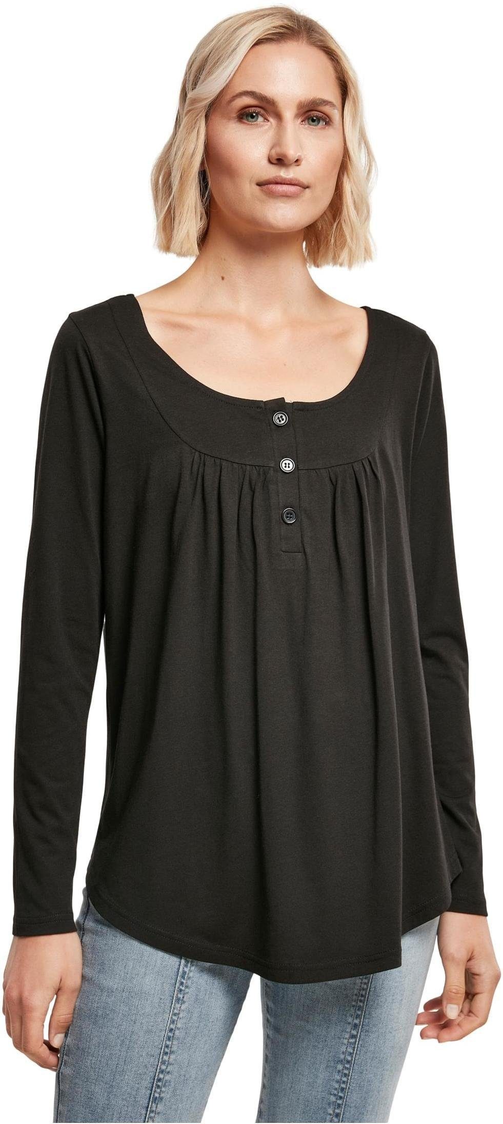 Longsleeve Ladies Viscose Button Up Longsleeve Damen Langarmshirt