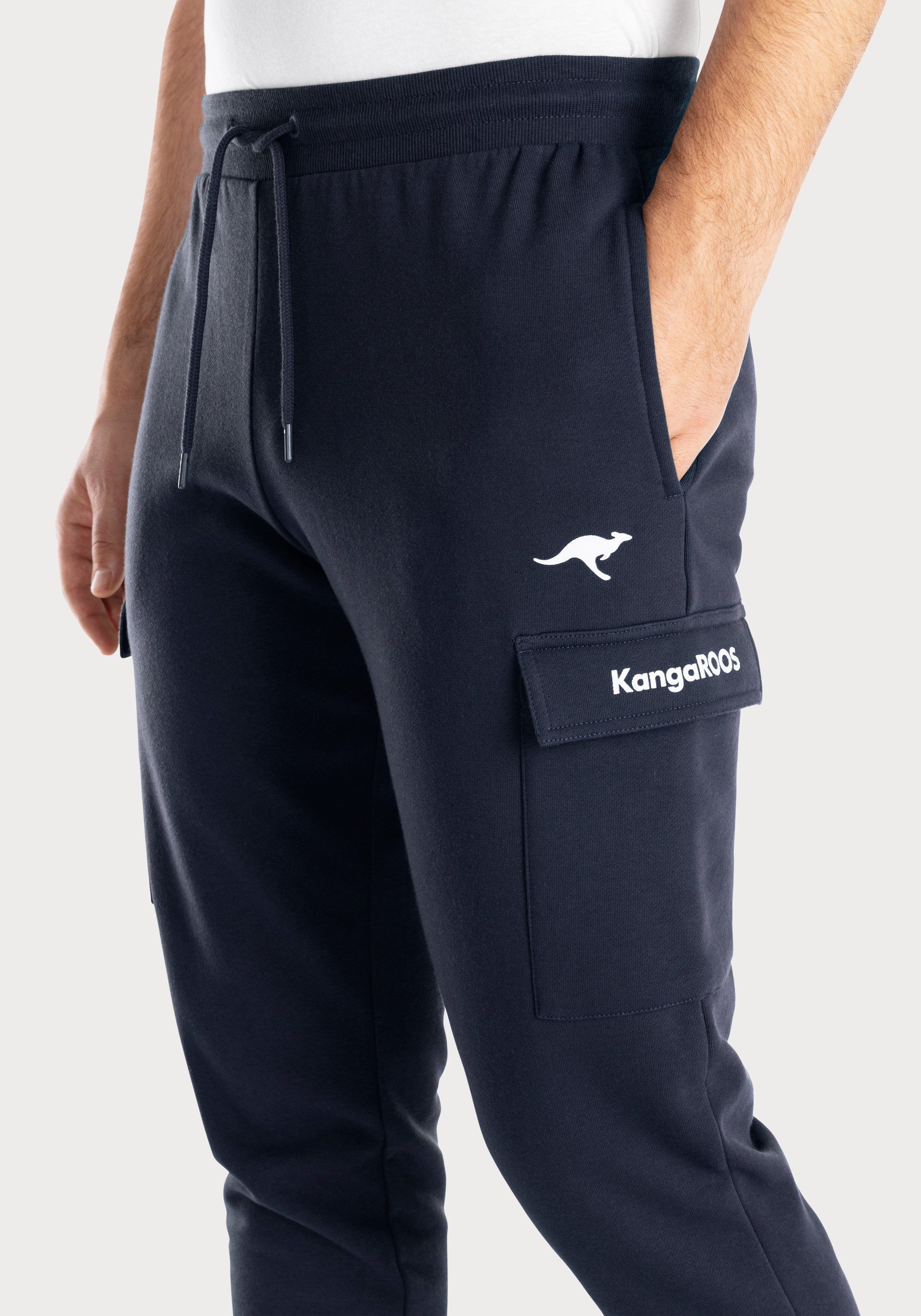 KangaROOS Sweathose Jogginghose mit Kordel, Relaxhose leichte Sweat-Qualtität