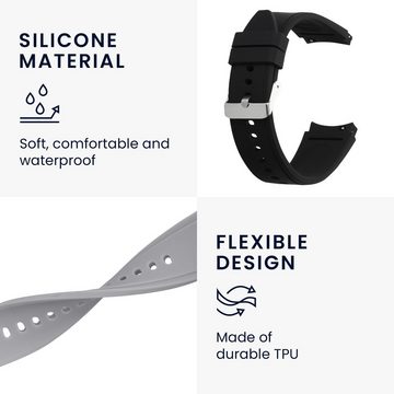 kwmobile Uhrenarmband 2x Sportarmband für Samsung Galaxy watch 5 / Watch 5 Pro, Armband TPU Silikon Set Fitnesstracker