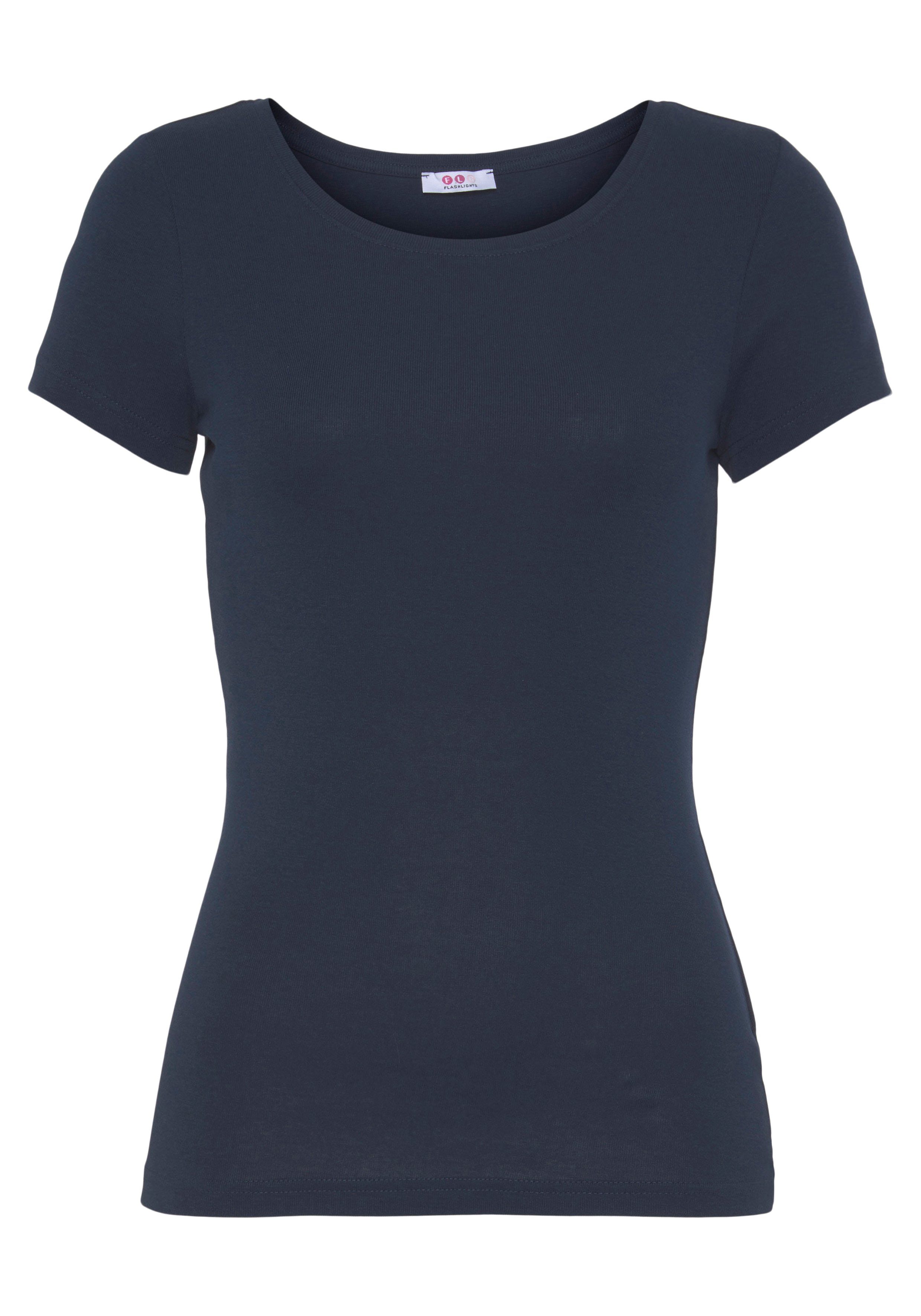 Flashlights T-Shirt (Packung, 3-tlg., 3-er Pack) Kurzarm, sehr figurbetonte günstig online kaufen